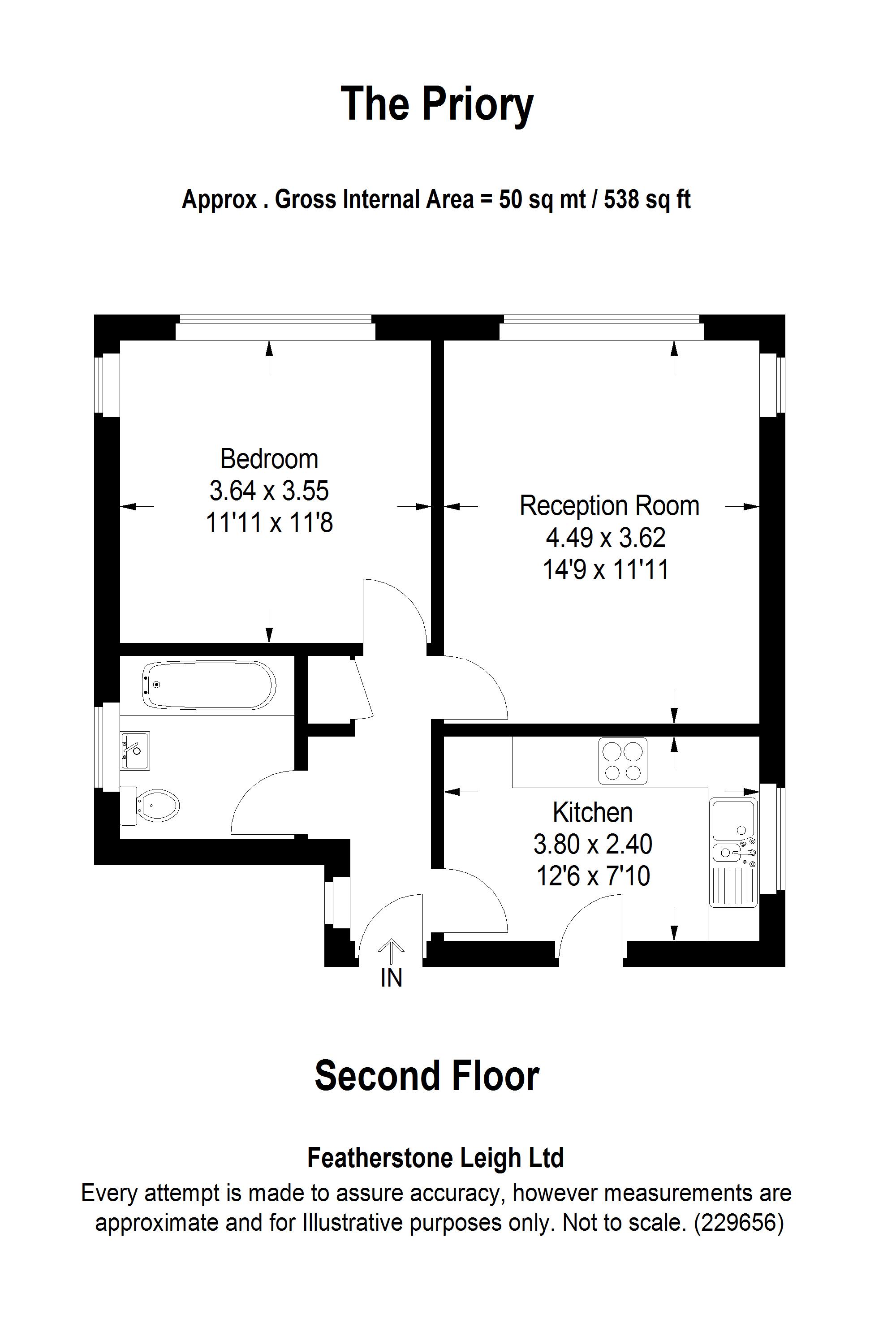 1 Bedrooms Flat to rent in St. Marks Hill, Surbiton KT6