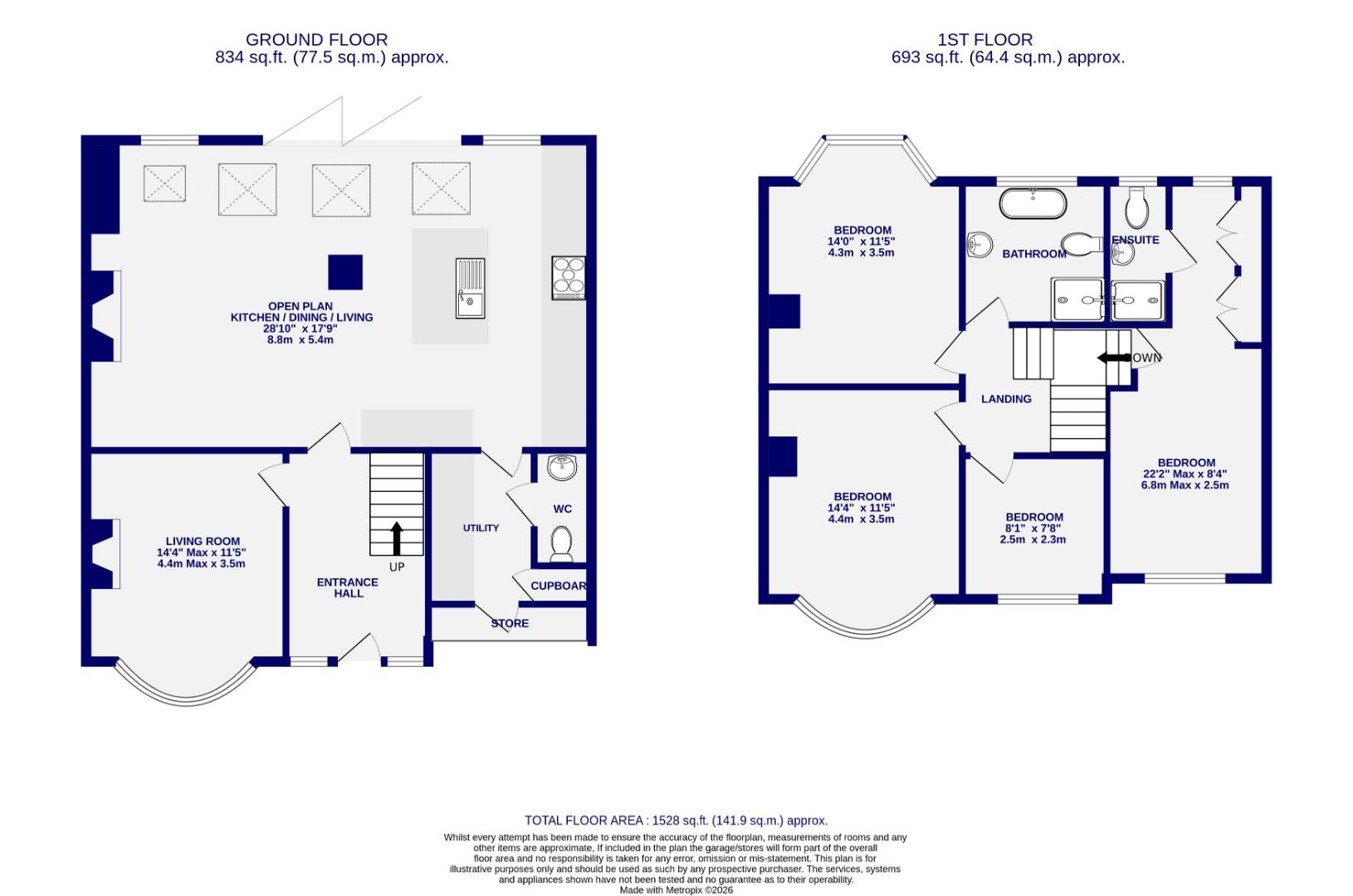 63, Middlethorpe Grove, York floorplan