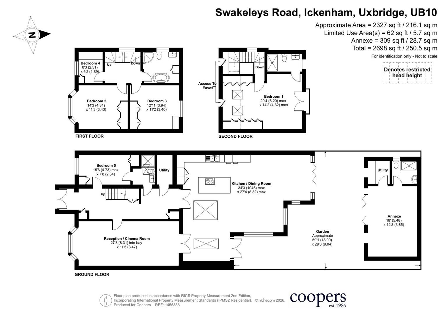 140, Swakeleys Road, Ickenham floorplan