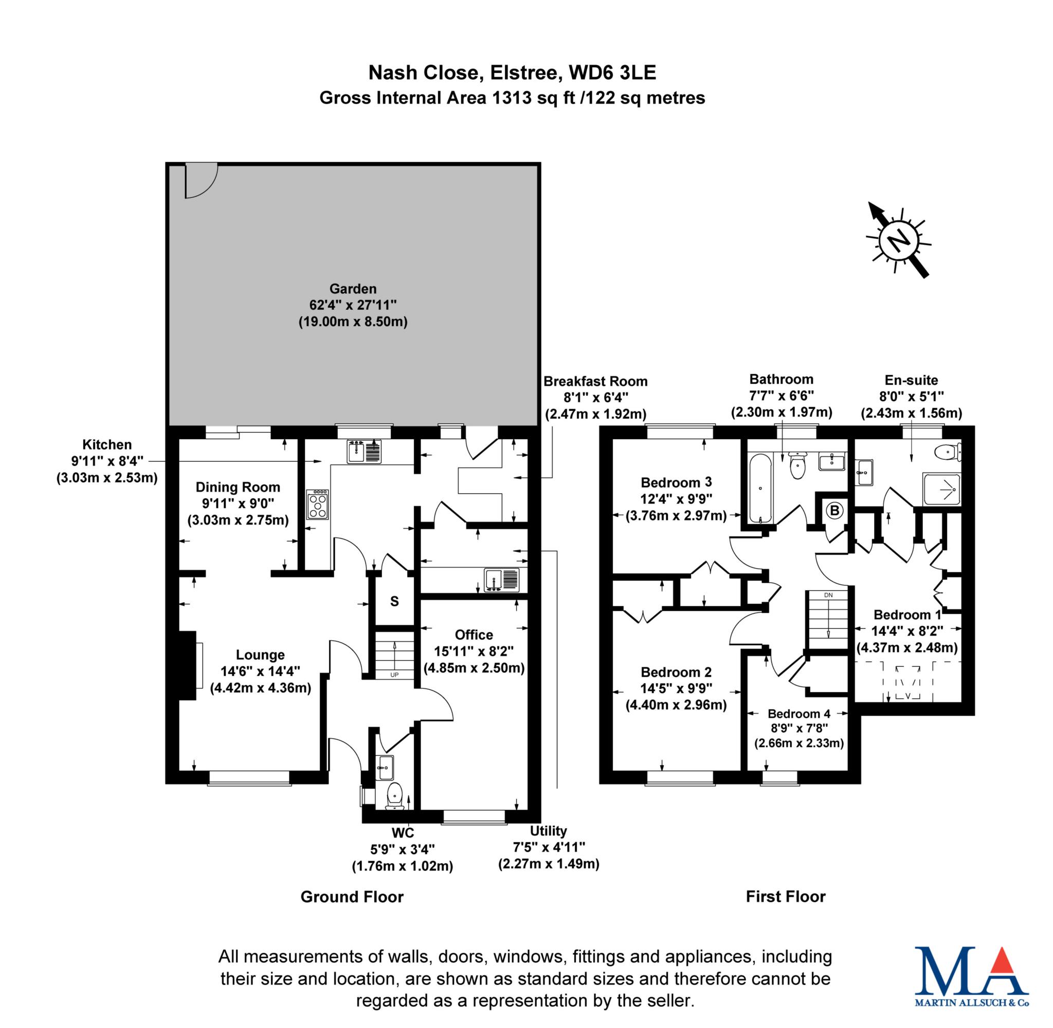 2, Nash Close, Borehamwood floorplan