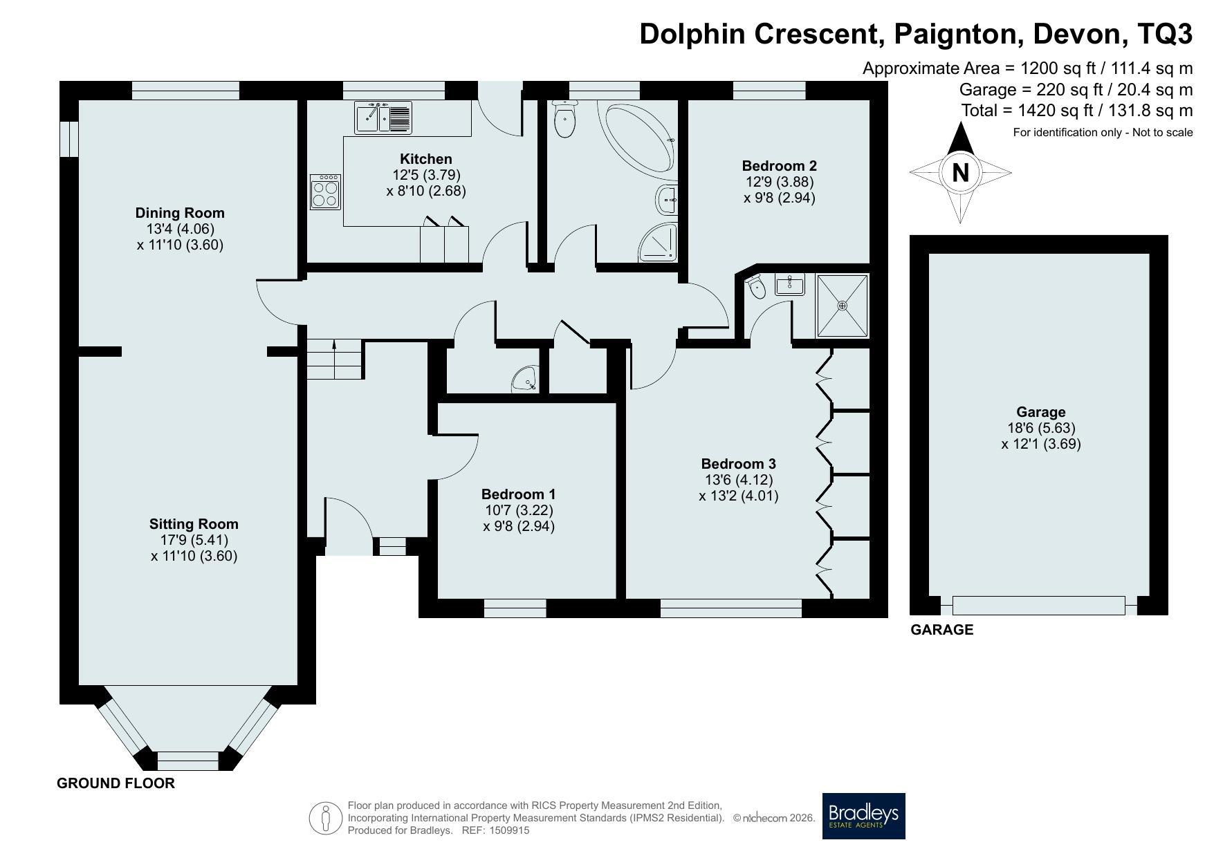 64, Dolphin Crescent, Devon floorplan