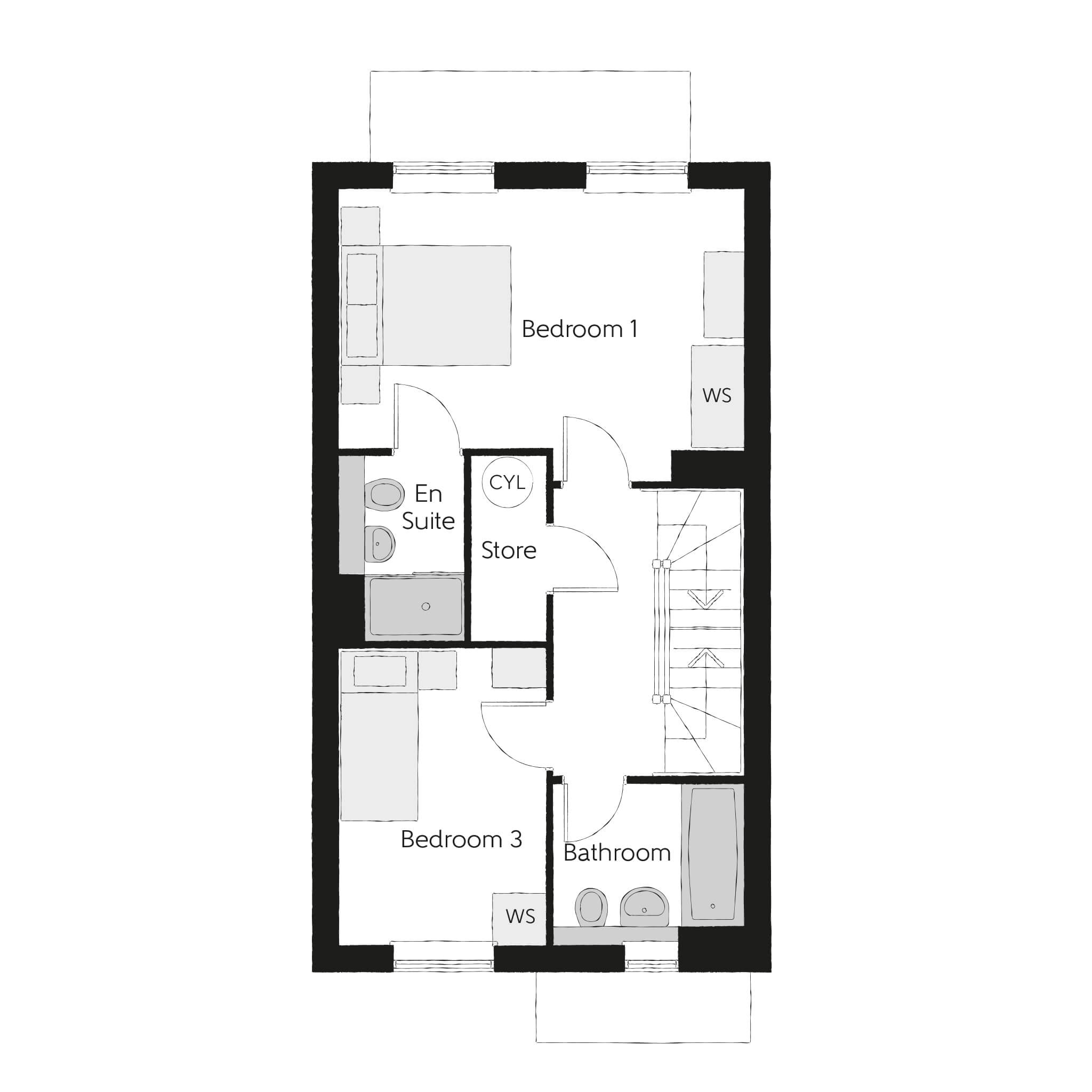 345, Huntsgrove, Gloucester floorplan