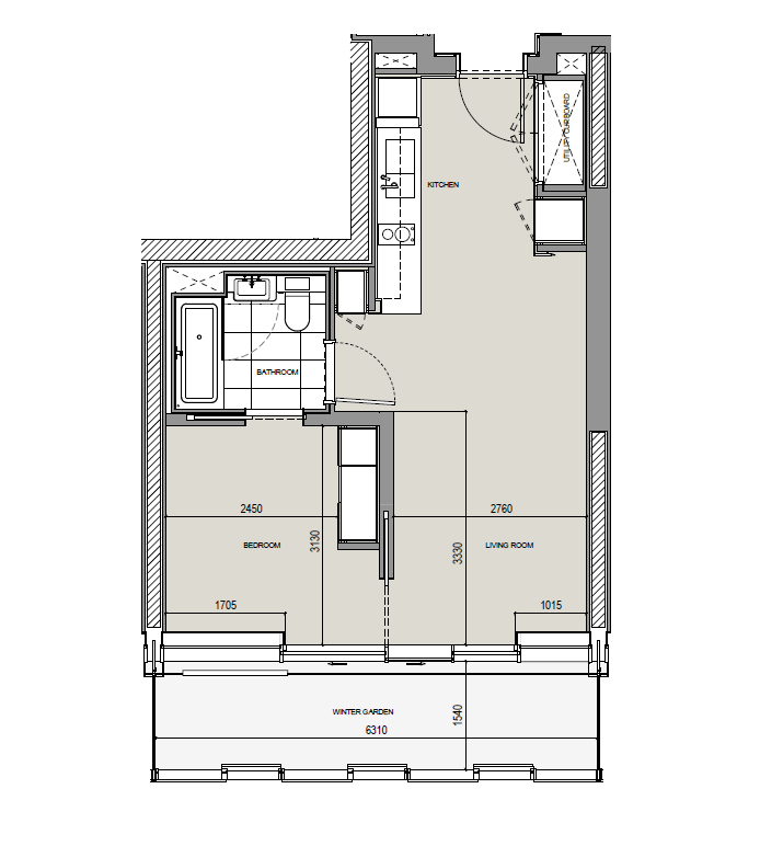 E.15.05, Battersea, London floorplan