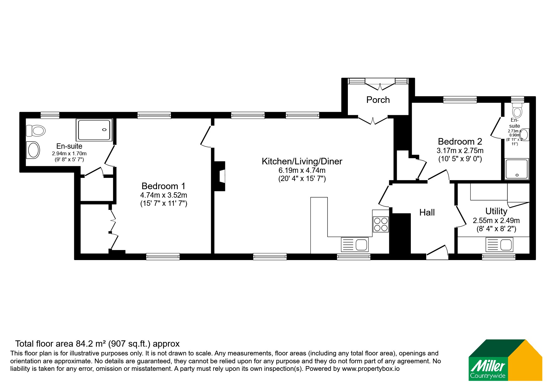 Hyde Barn,, Upton Farm, Delabole floorplan
