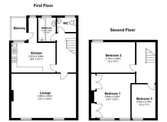 3 Bedrooms Maisonette to rent in Addington Road, Selsdon, South Croydon CR2