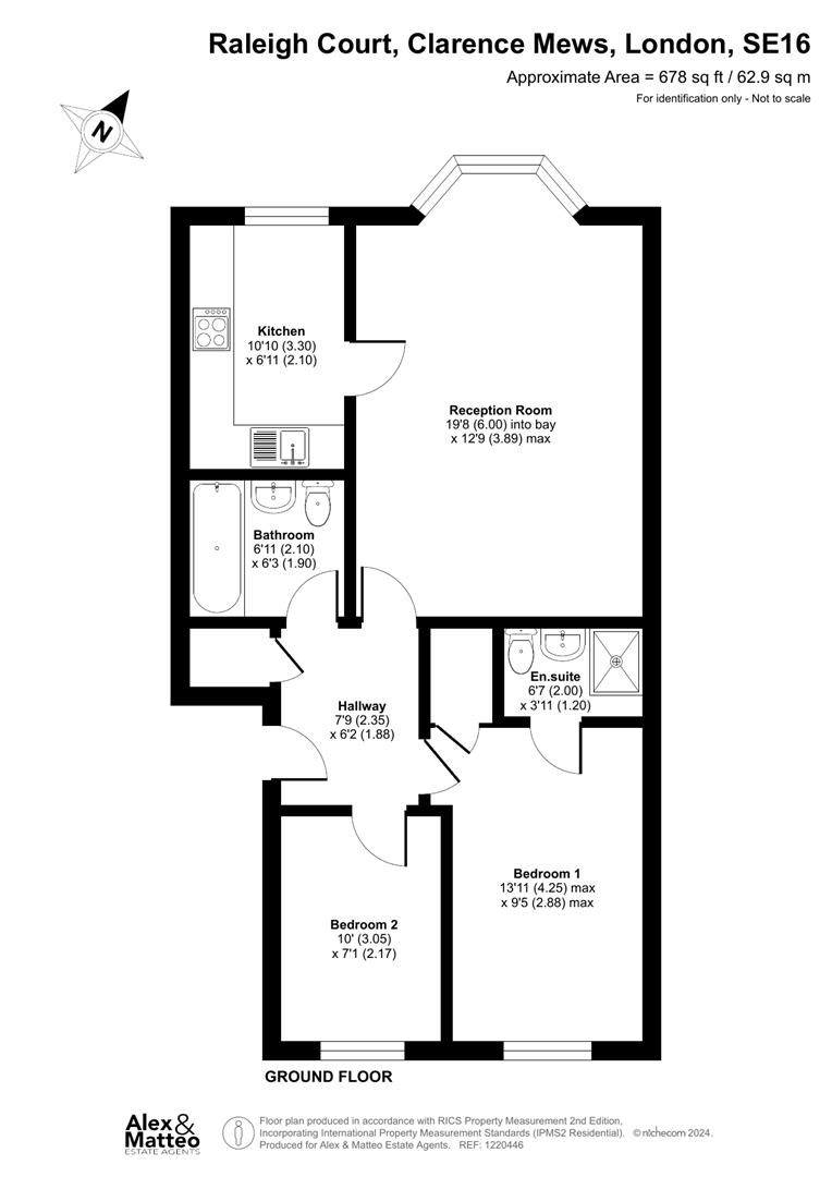 18 Raleight Court, Clarence Mews, Rotherhithe floorplan