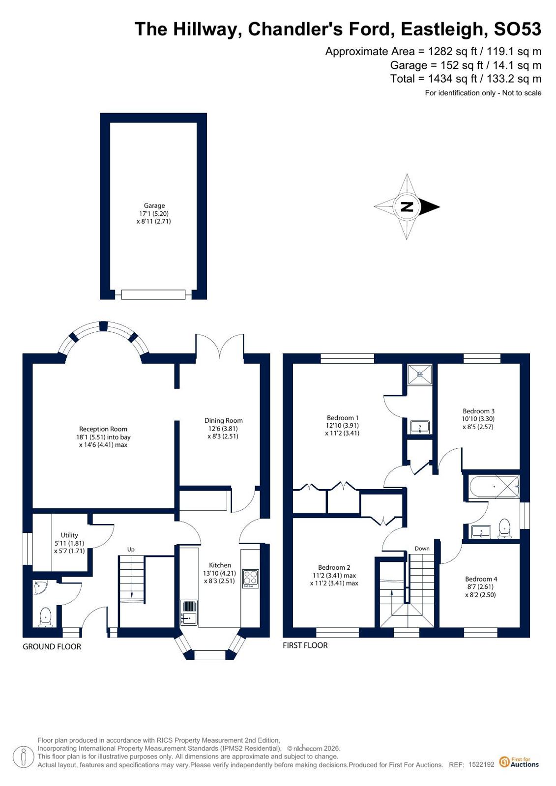 2, The Hillway, Eastleigh floorplan