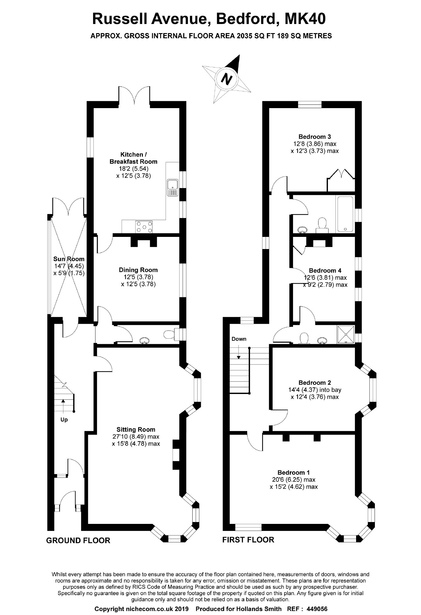 4 Bedrooms Town house for sale in Russell Avenue, Bedford MK40