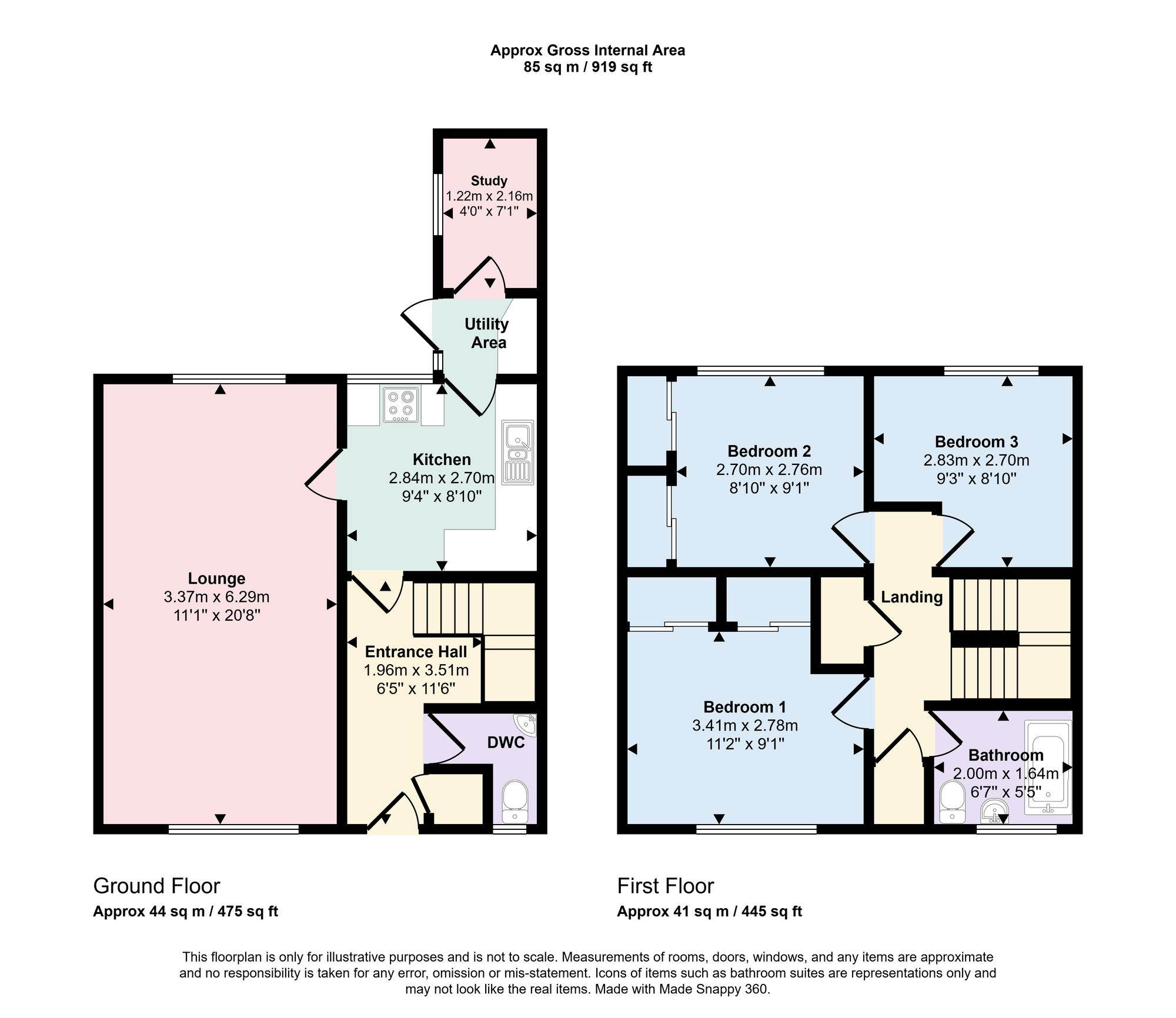 45 Elm Road, Southampton floorplan