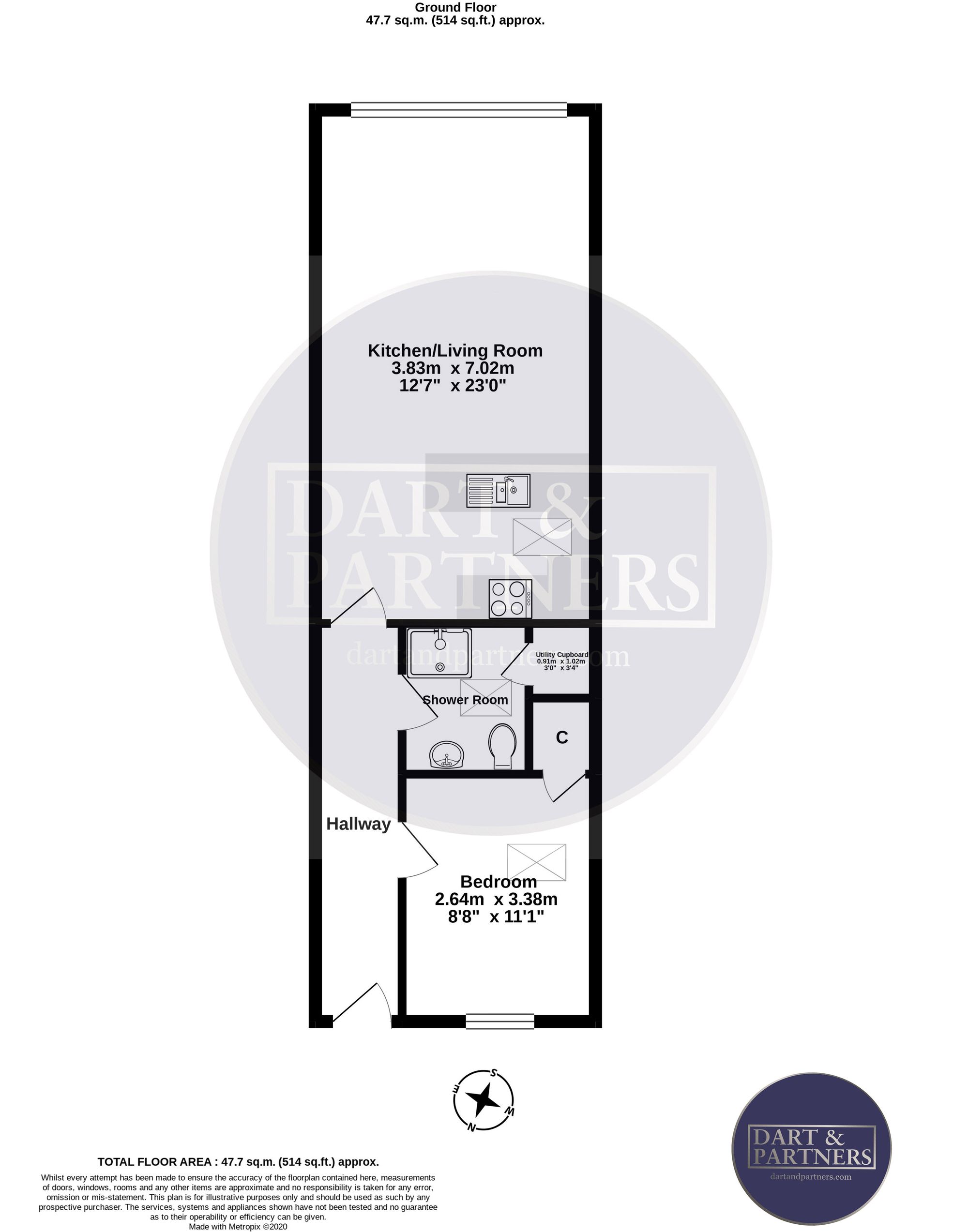 Apt 15, Fountain Court, Teignmouth floorplan