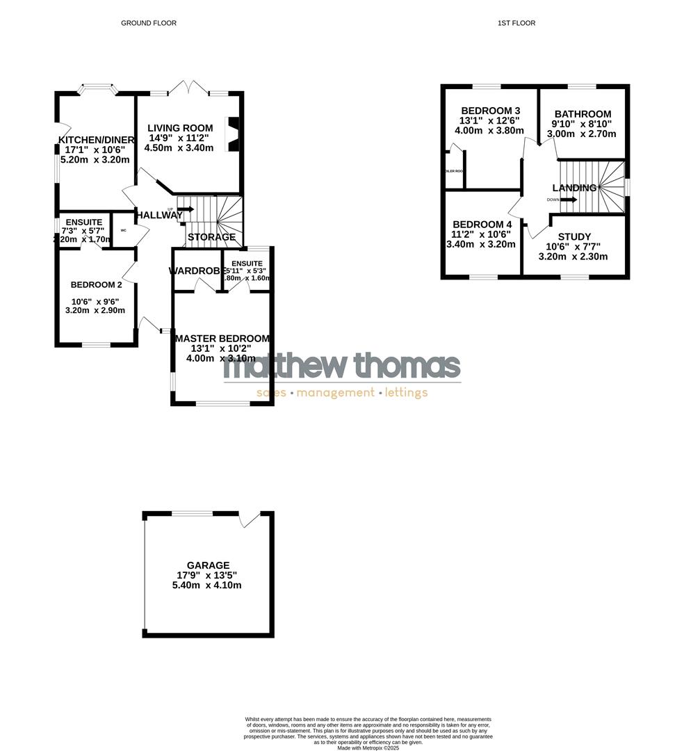 55, Brook Street, Belper floorplan