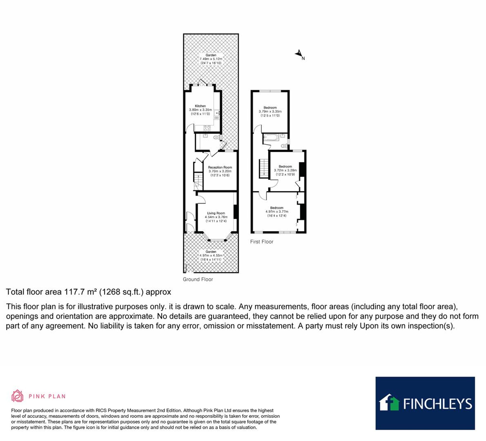 4, Clifton Road, Finchley floorplan