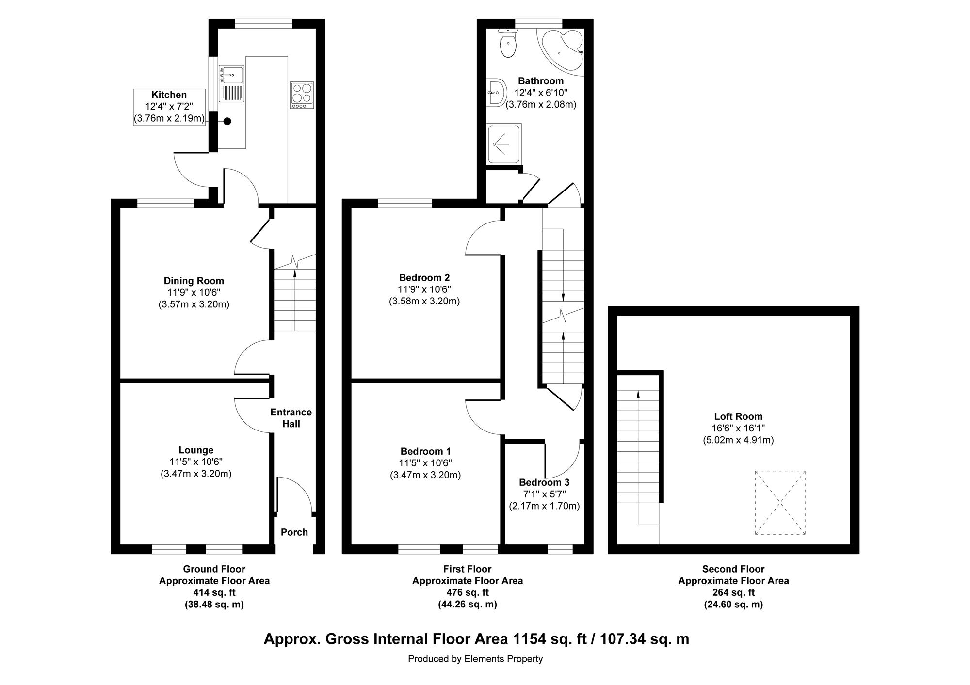 5, Vicarage Lane, Nottingham floorplan