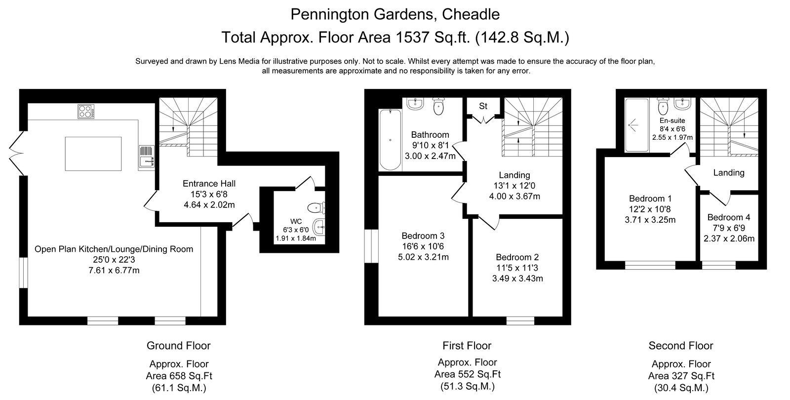 22, Pennington Gardens, Cheadle floorplan