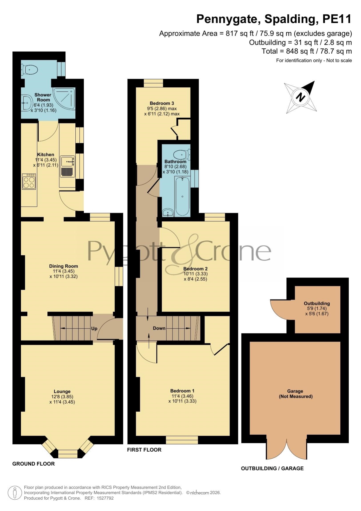 93, Pennygate, Spalding floorplan