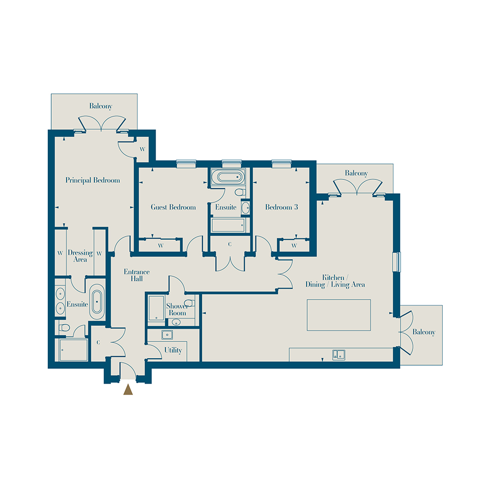 Cholbury Place, Ascot floorplan