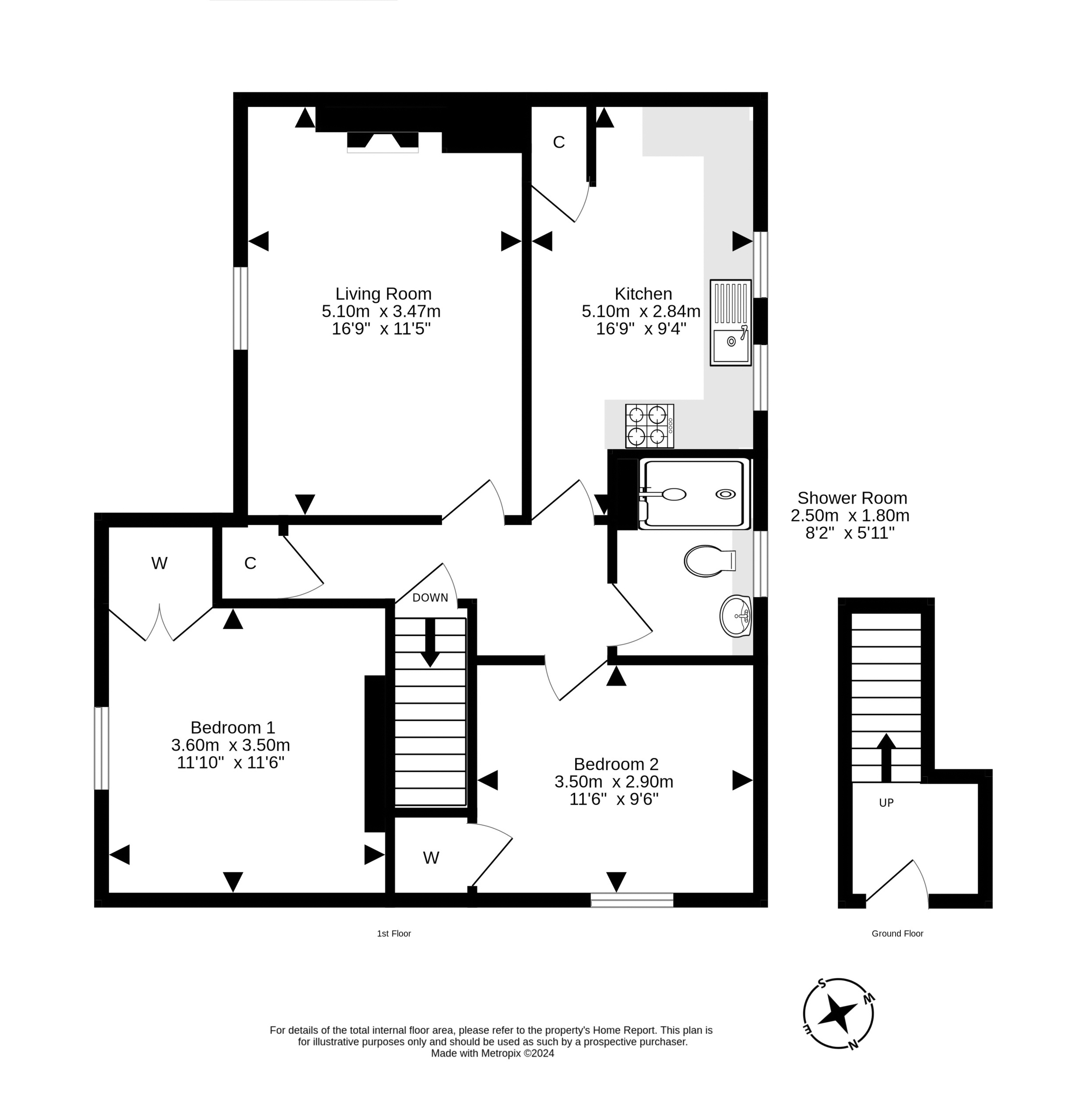 Broomhouse Street South, Edinburgh EH11, 2 bedroom flat for sale