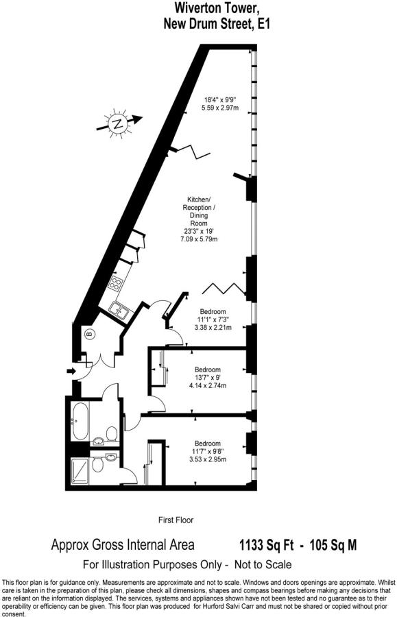 3 Bedrooms Flat to rent in New Drum Street, London E1