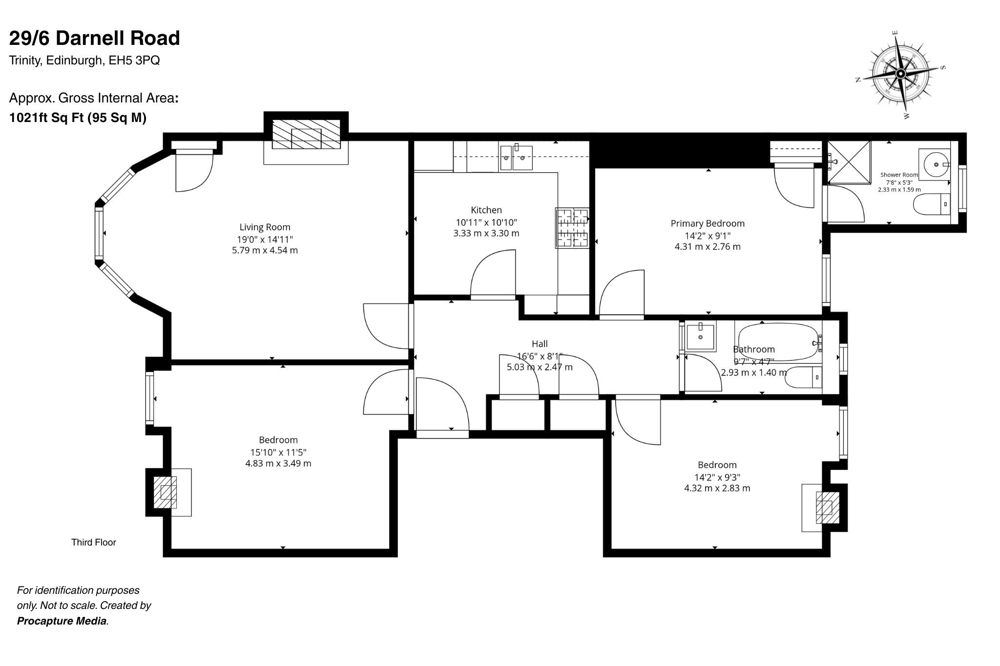 29/6,, Darnell Road, Edinburgh floorplan