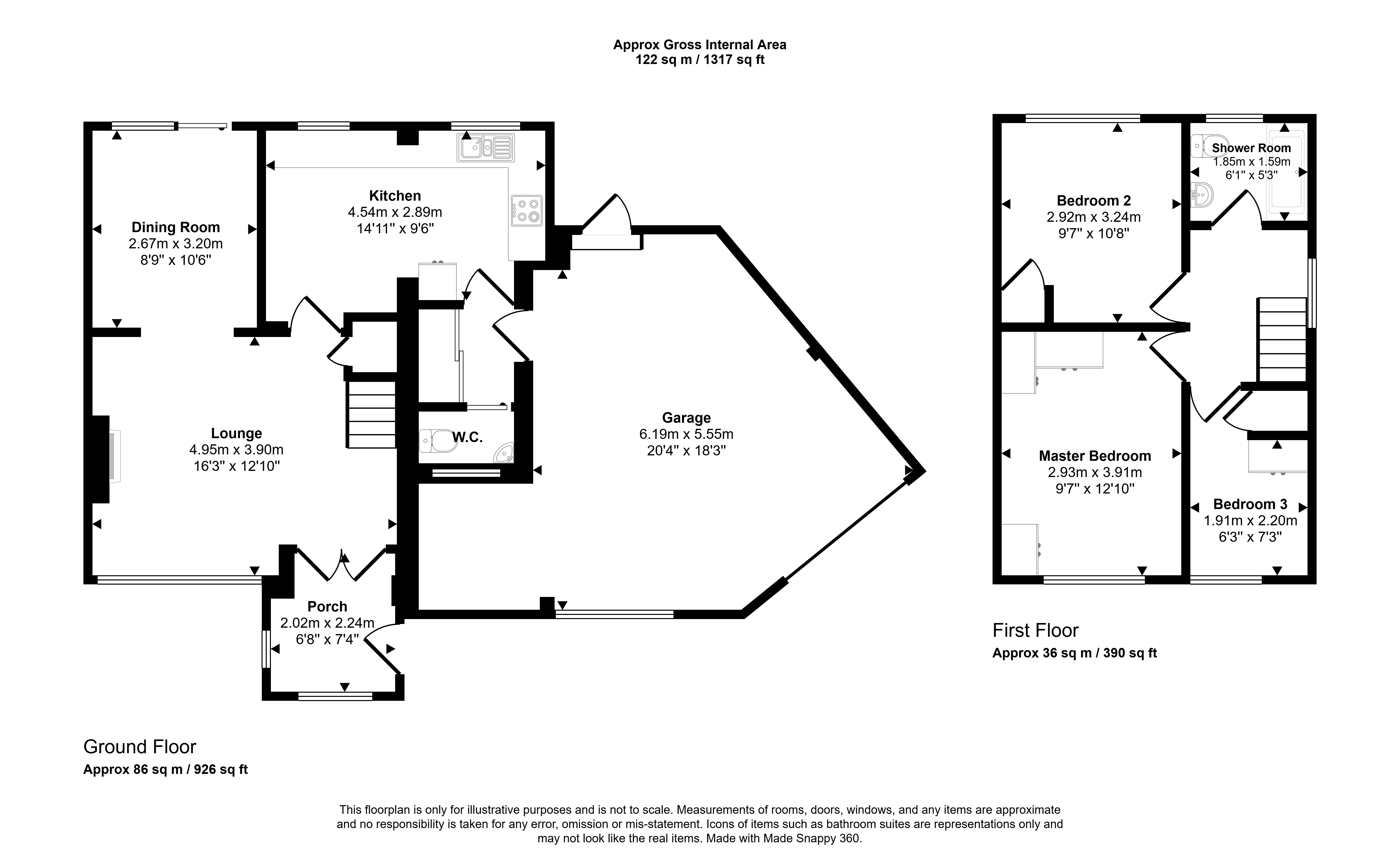 36, Balmoral, Chester Le Street floorplan
