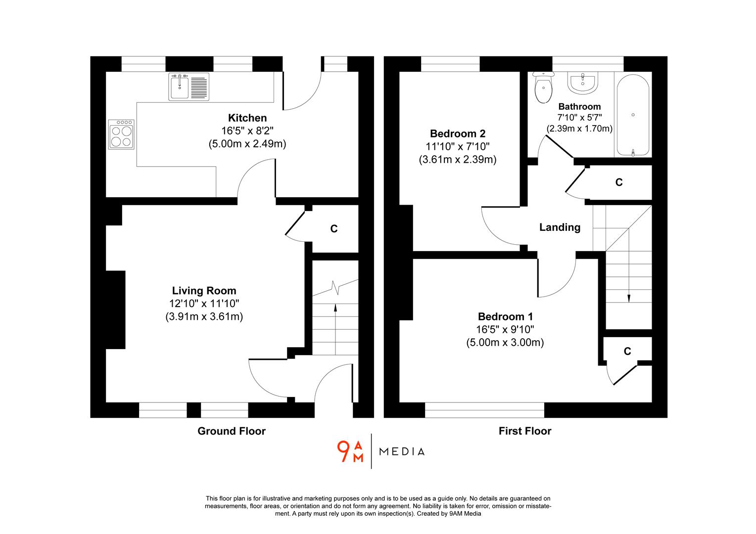 97 Queensferry Road, Rosyth KY11, 2 bedroom terraced house for sale
