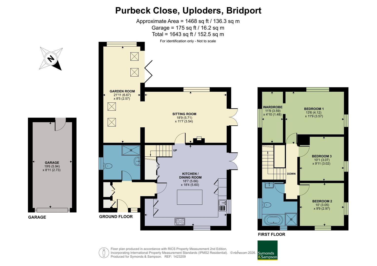 9, Purbeck Close, Bridport floorplan
