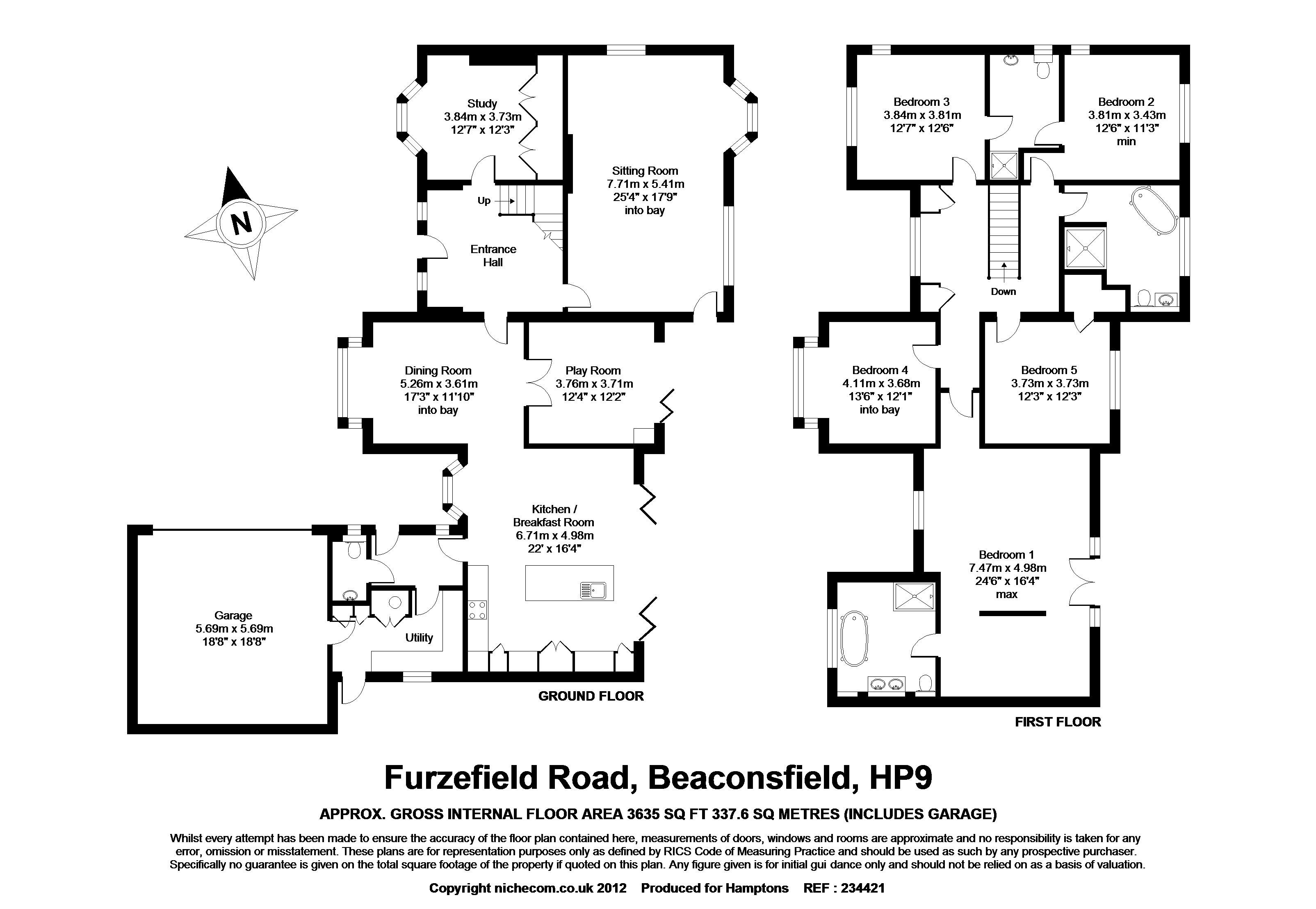 5 Bedrooms Detached house to rent in Furzefield Road, Beaconsfield HP9