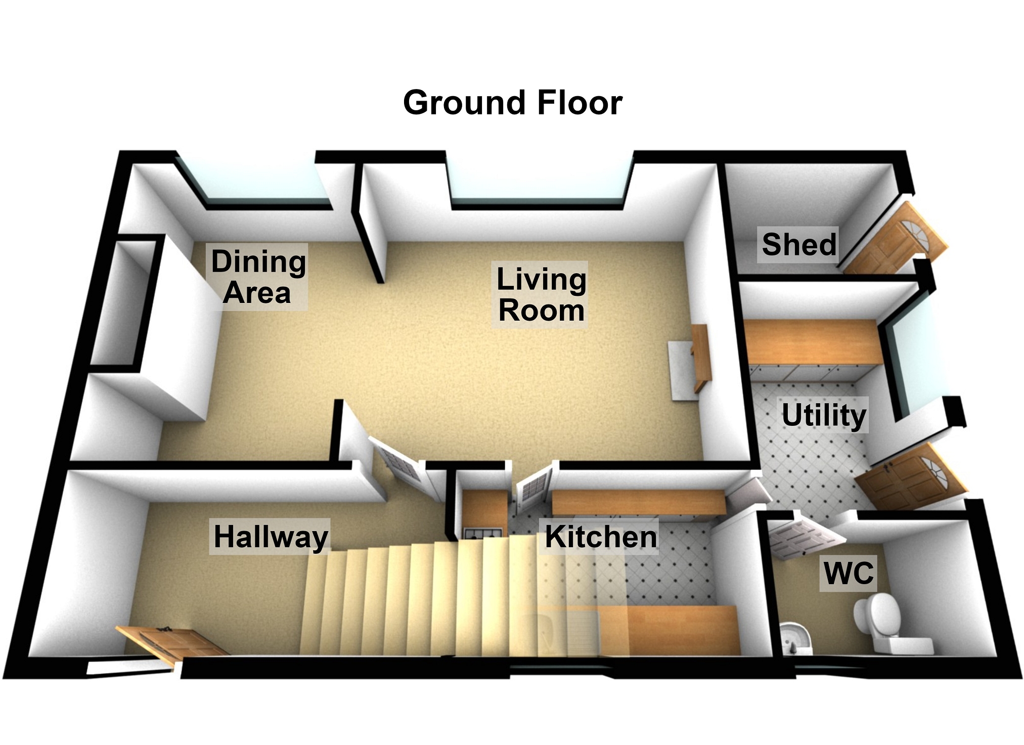 53, Ffynnonau, Crickhowell floorplan