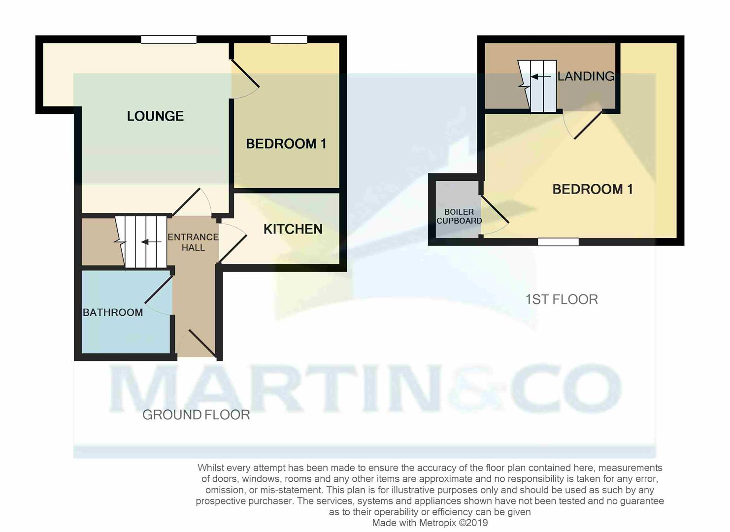 Flat 1, 48-52, Westgate, Guisborough floorplan