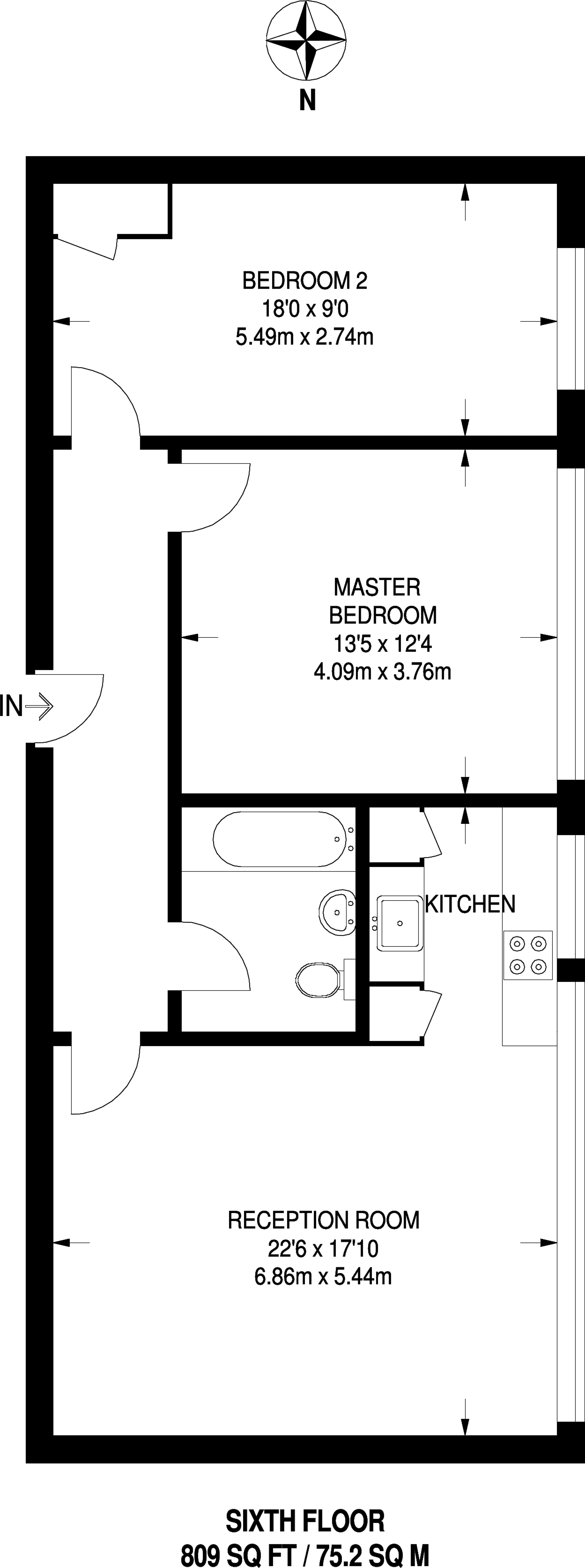 2 Bedrooms Flat to rent in Whitehorse Road, Croydon CR0