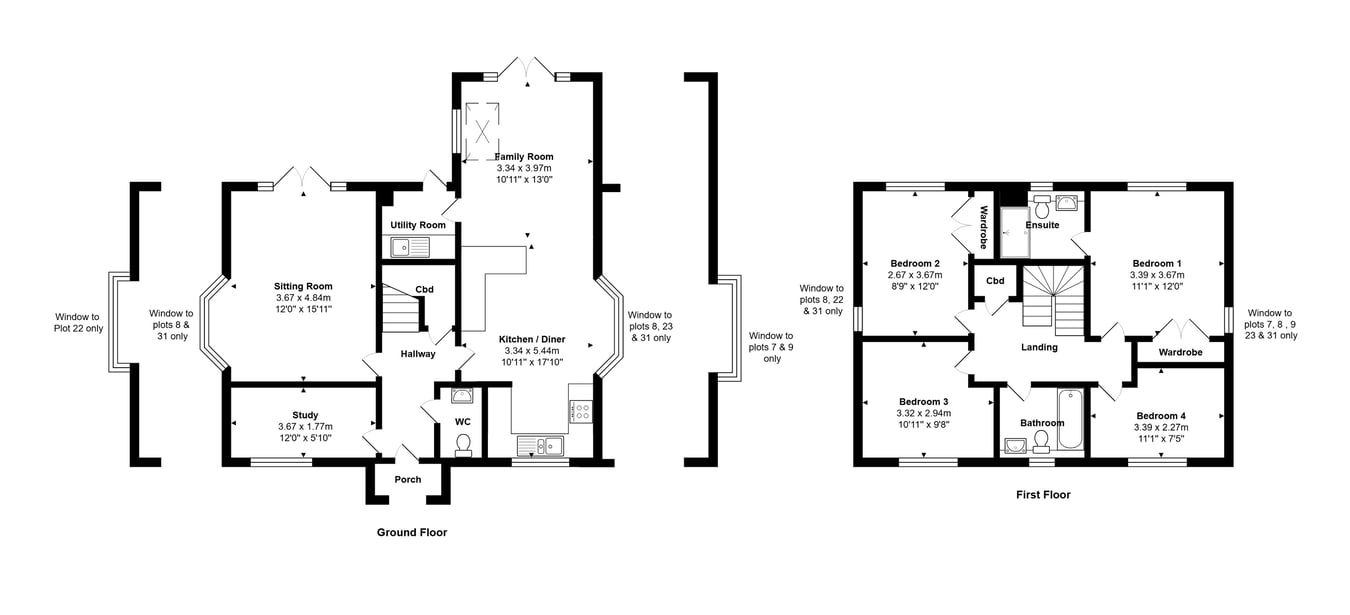 Plot 34 The Magnolia, Oakwood Park, Whitworth Way, Wimborne floorplan