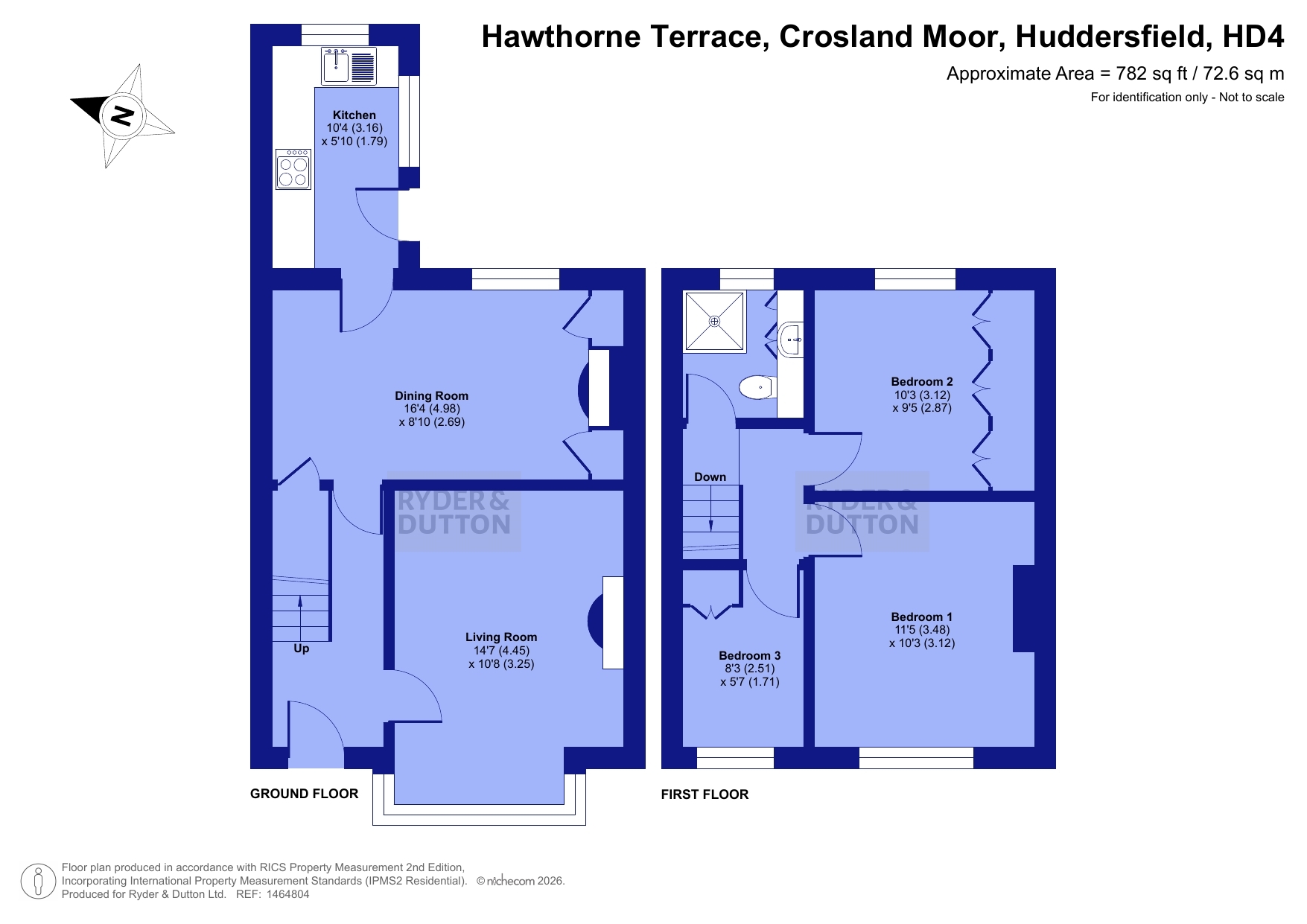 91, Hawthorne Terrace, Huddersfield floorplan