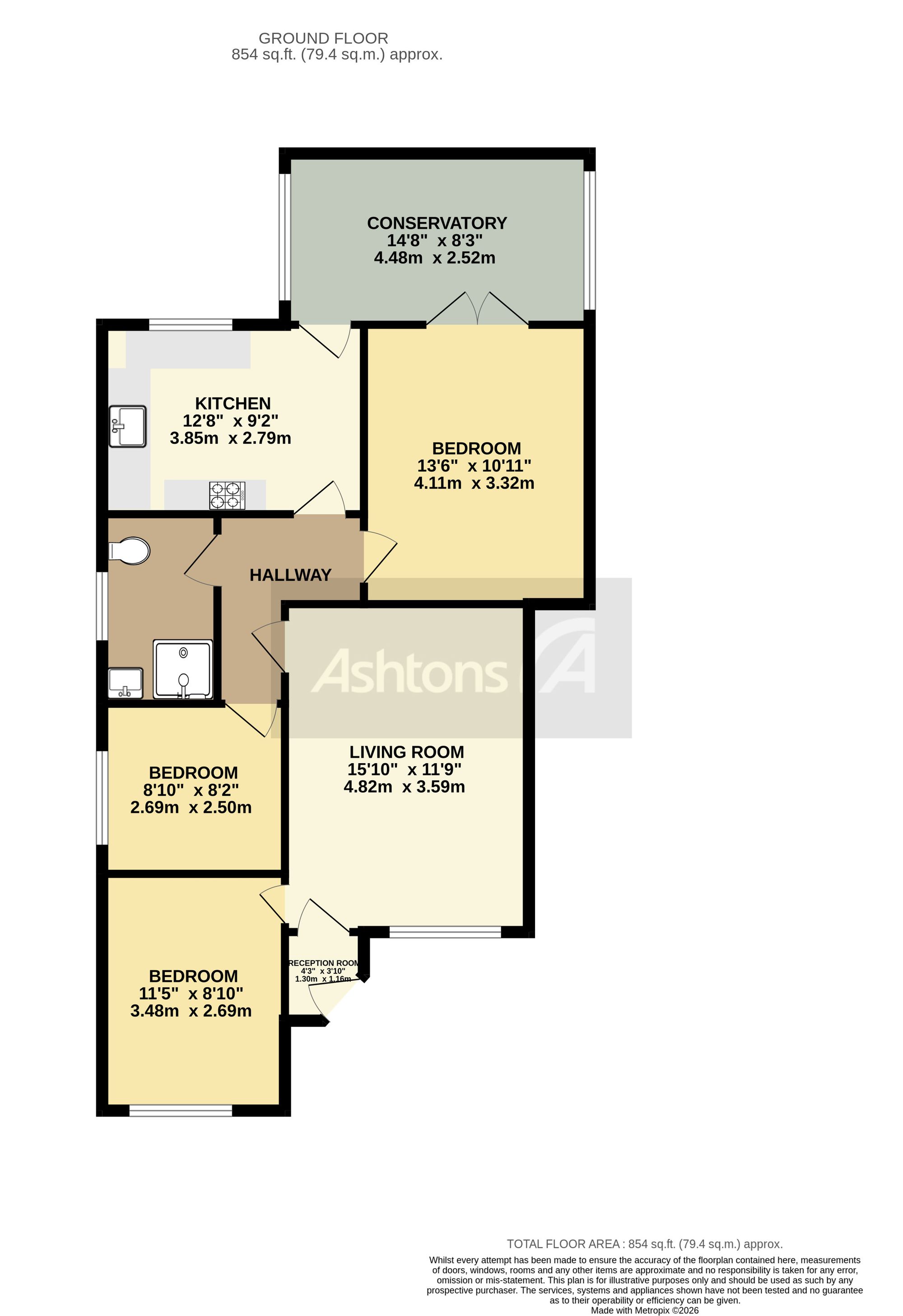 6 Burnham Grove, Wigan floorplan