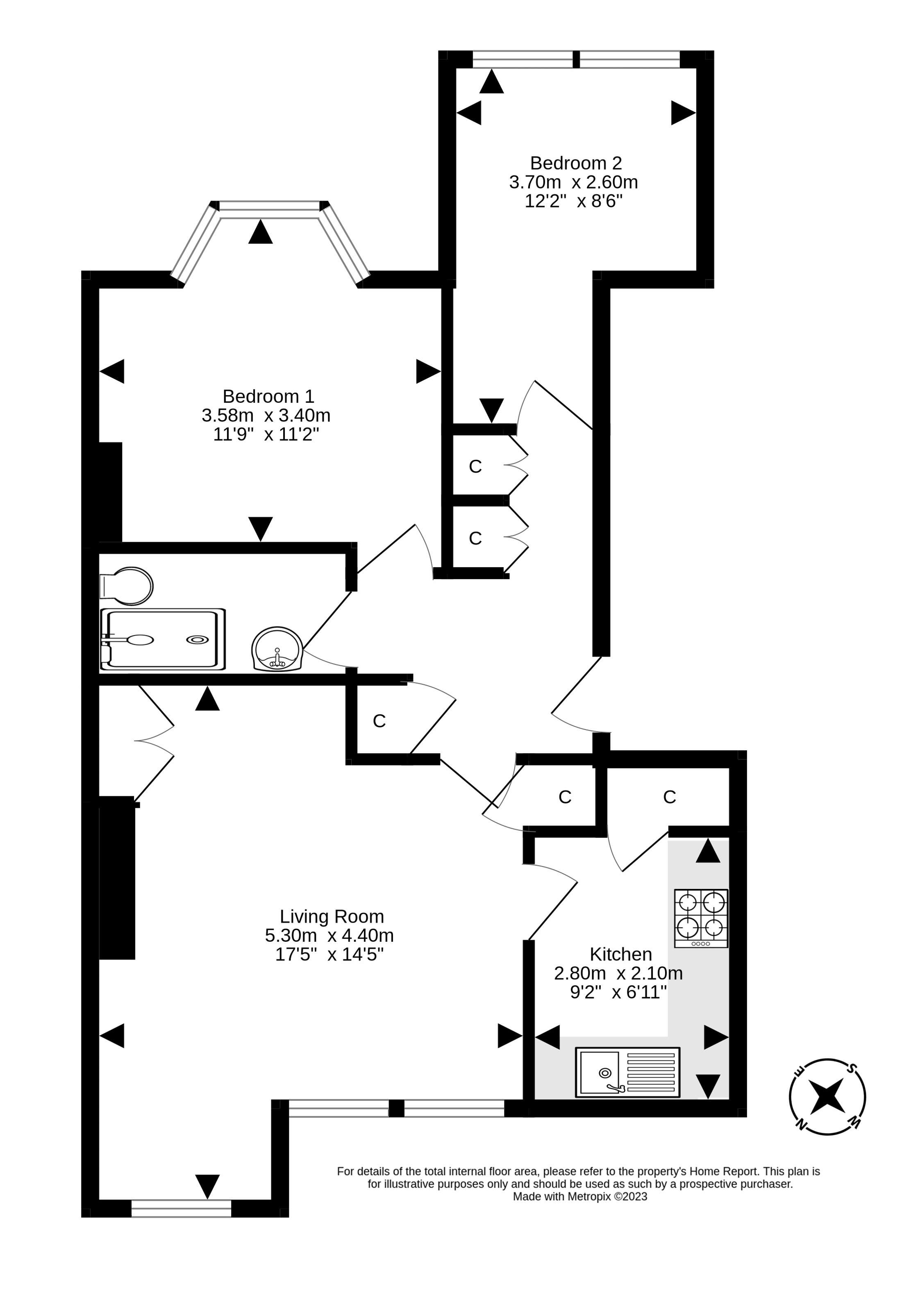 Flat 1, 14, Lochend Drive, Edinburgh EH7, 2 bedroom flat for sale