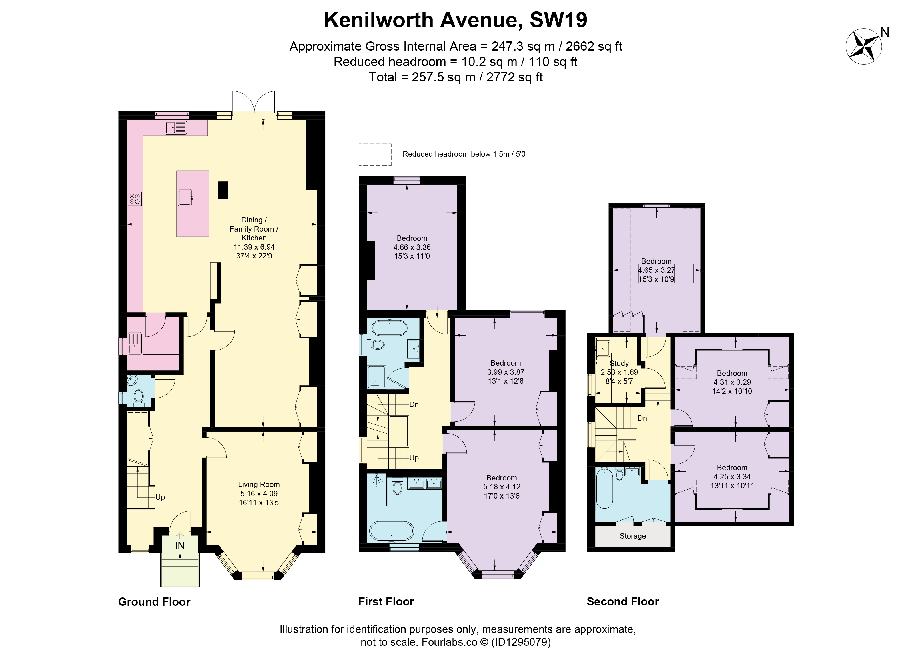 50, Kenilworth Avenue, London floorplan