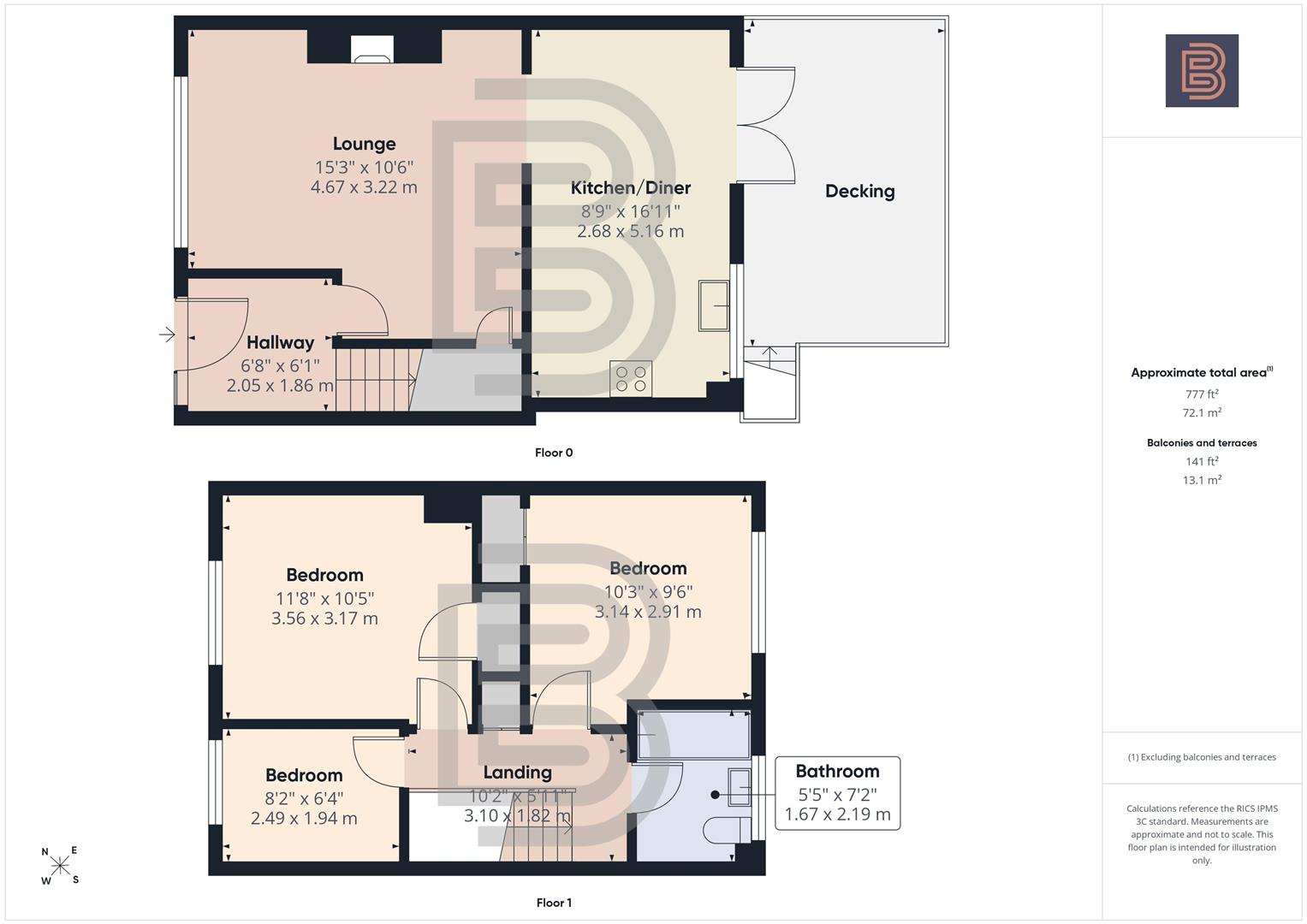 44, Lennon Close, Rugby floorplan