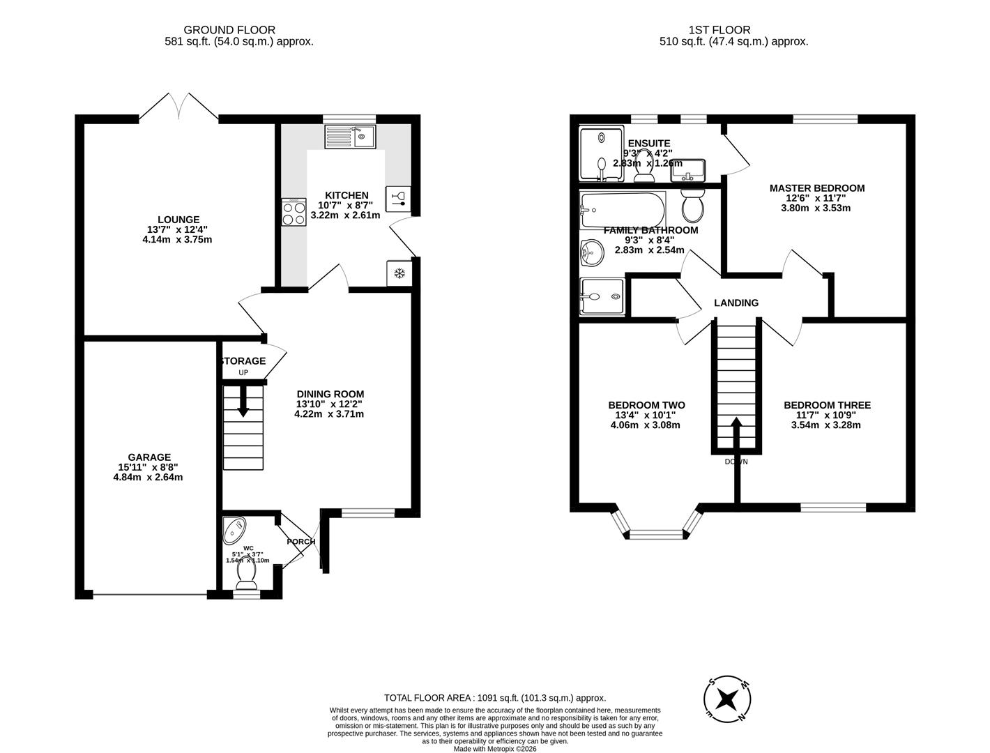 16, Meadow Close, Chorley floorplan