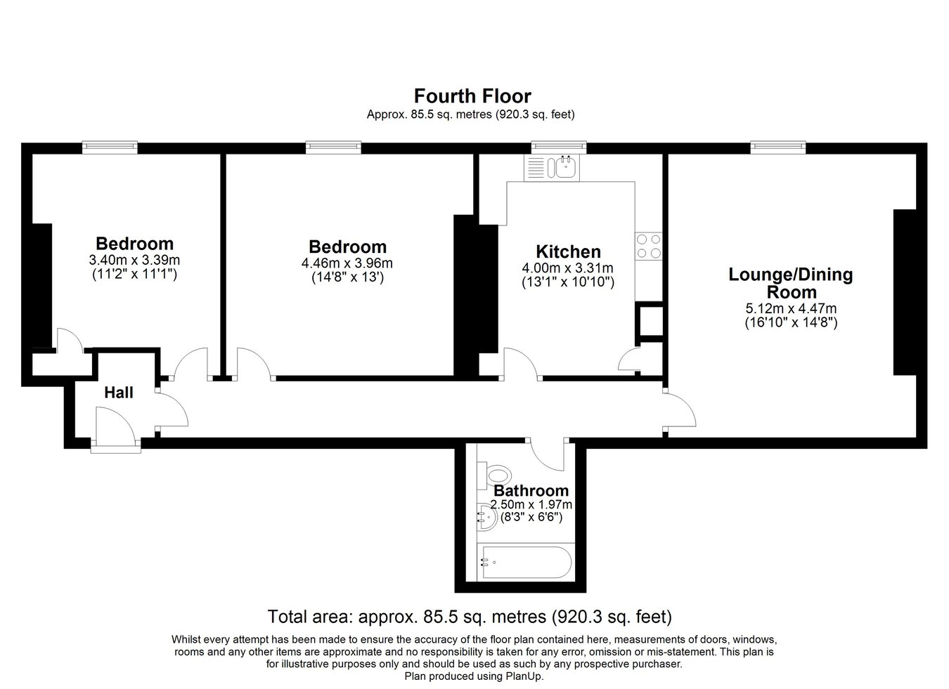 Testwood Court, Clifton Gardens, Folkestone floorplan