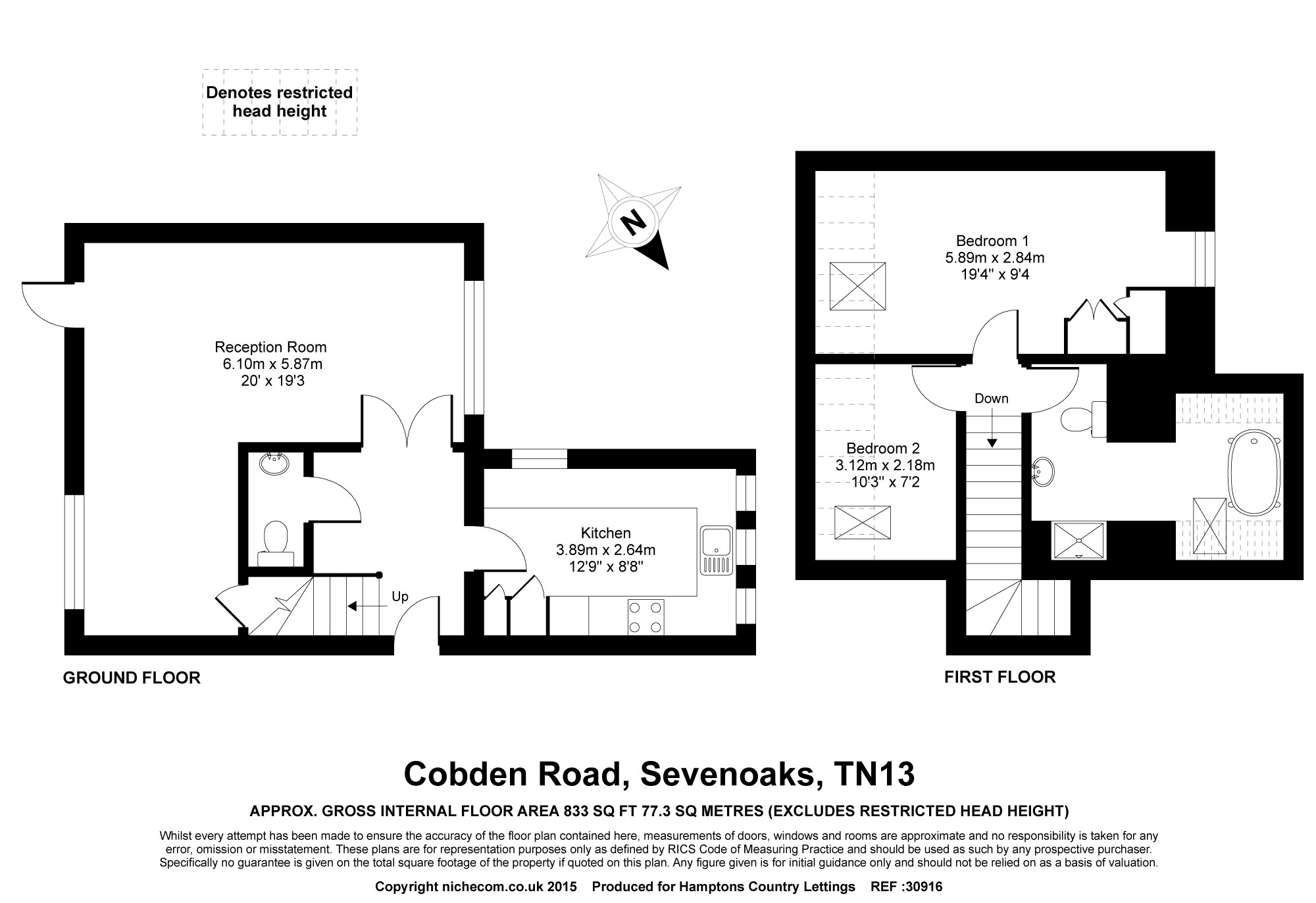 2 Bedrooms Mews house to rent in Cobden Road, Sevenoaks TN13