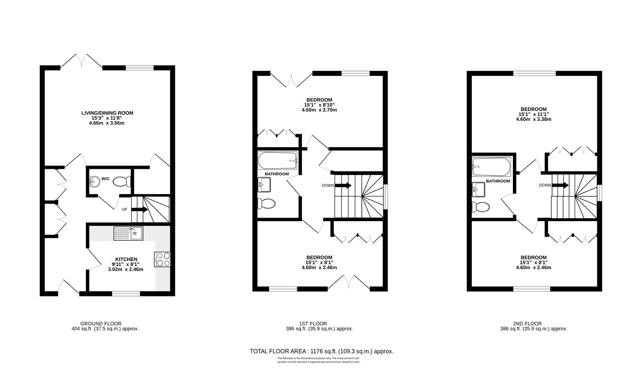 8, Leaside Close, Hertfordshire floorplan