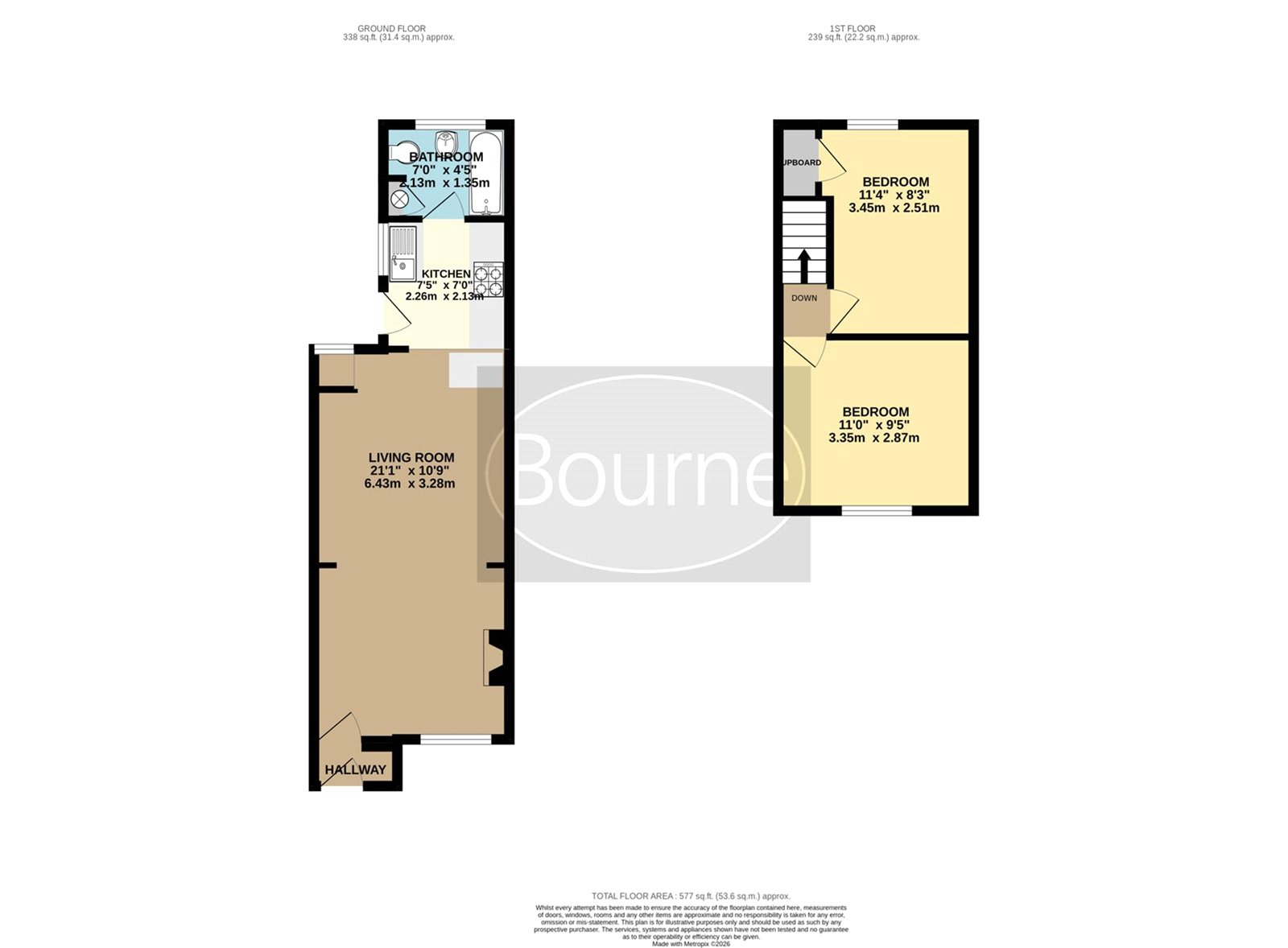 74, Highland Road, Aldershot floorplan
