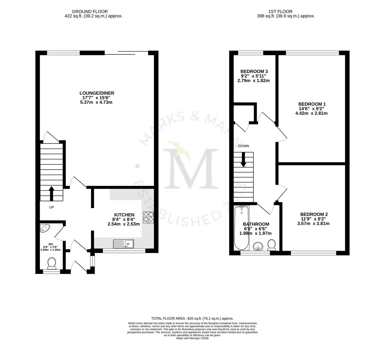 2, Thatchers Walk, Stowmarket floorplan