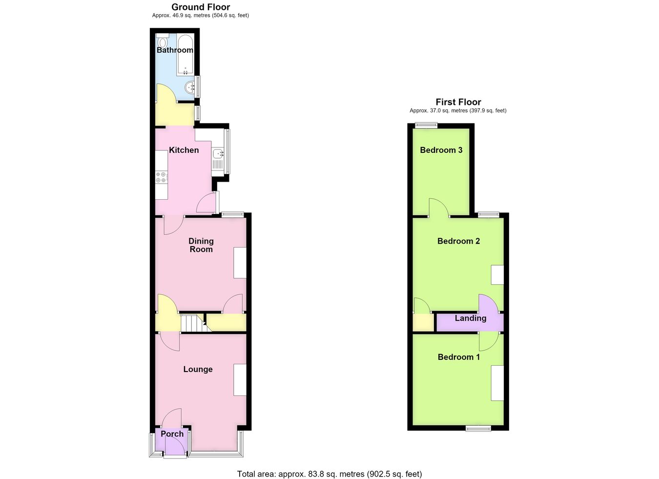 4, Woodville Road, Boston floorplan