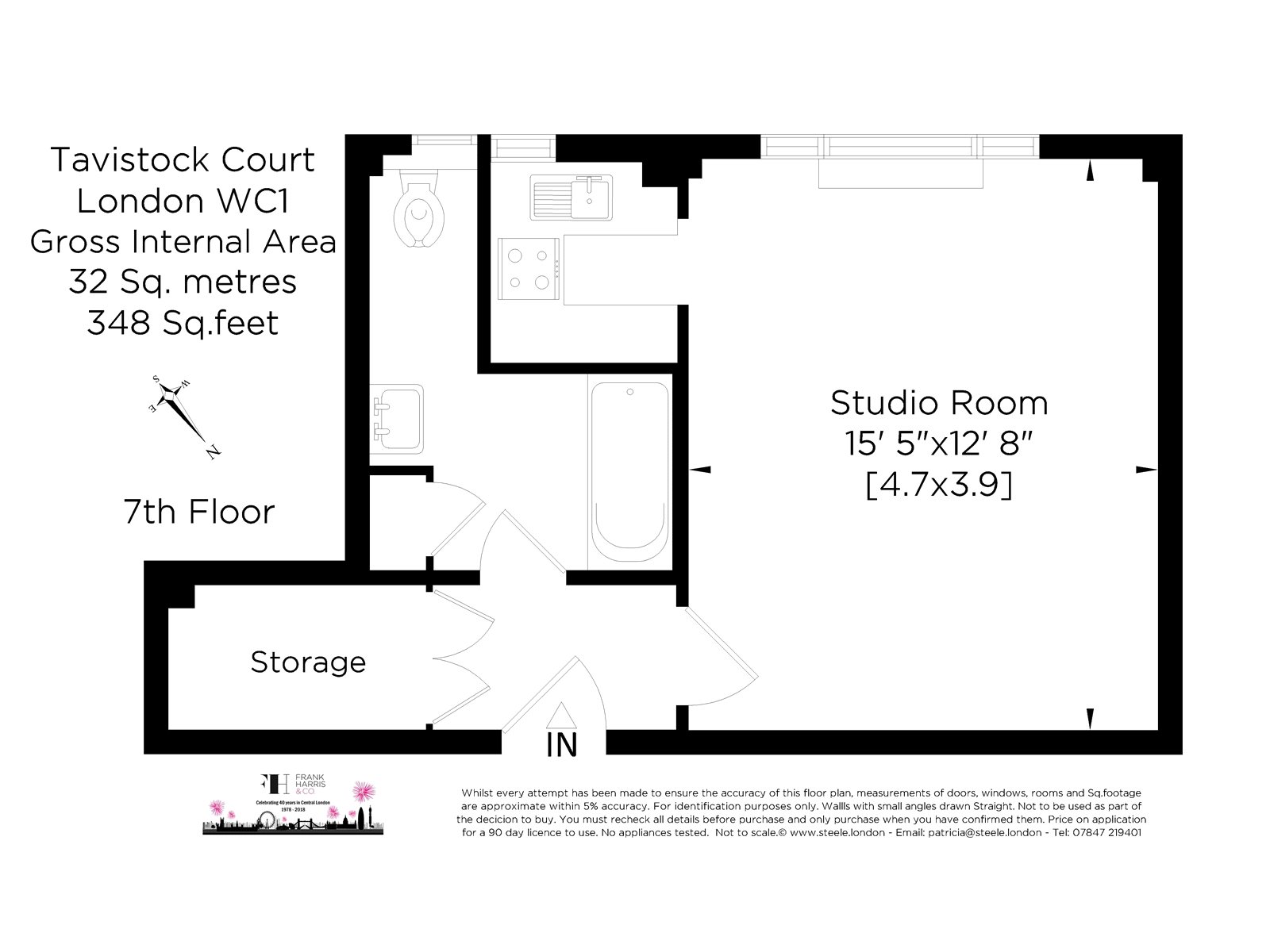 0 Bedrooms Studio to rent in Tavistock Court, Tavistock Square, London WC1H