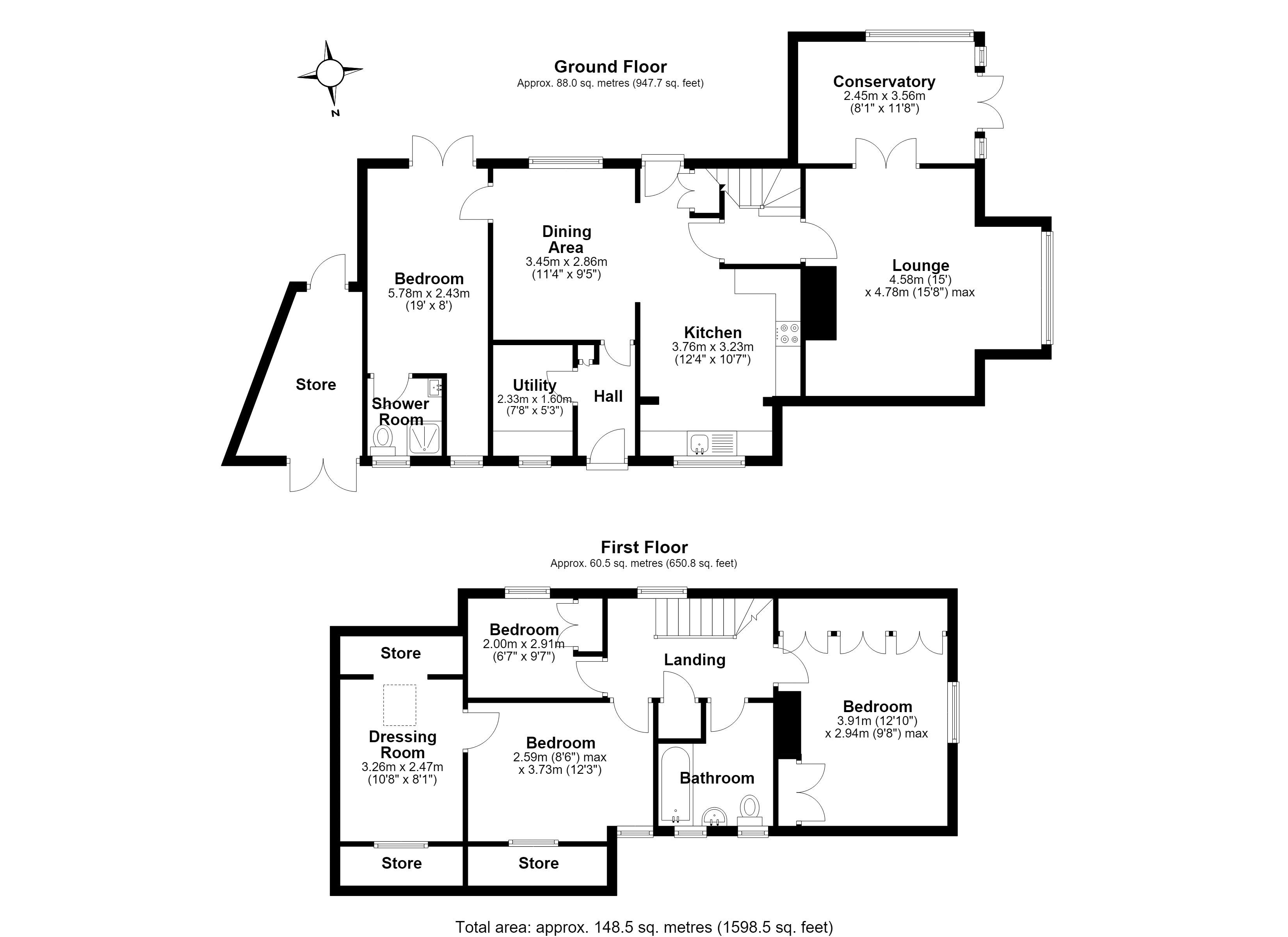 Magnolia Cottage, Much Wenlock floorplan