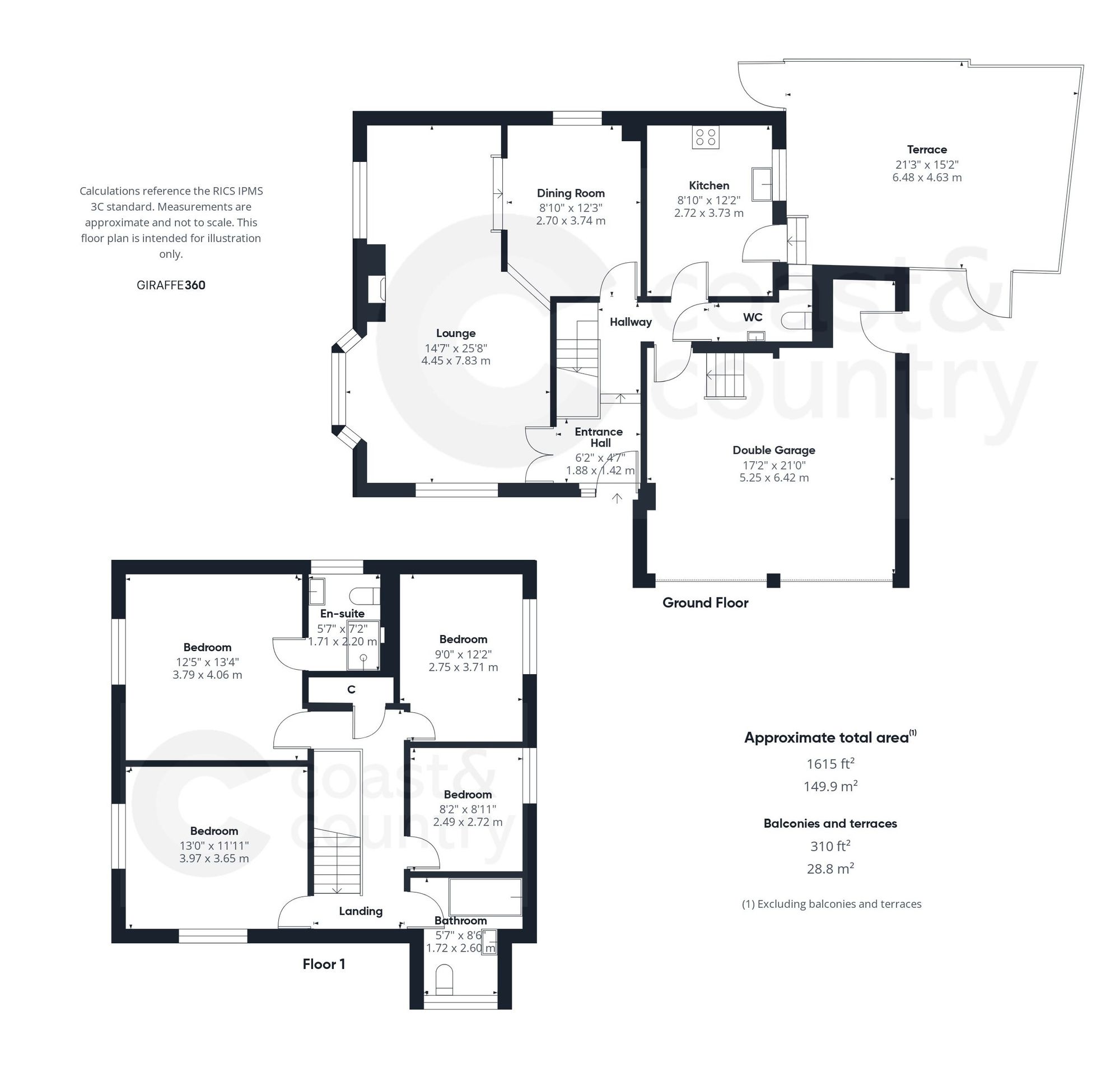 The Hollies, Newton Abbot floorplan