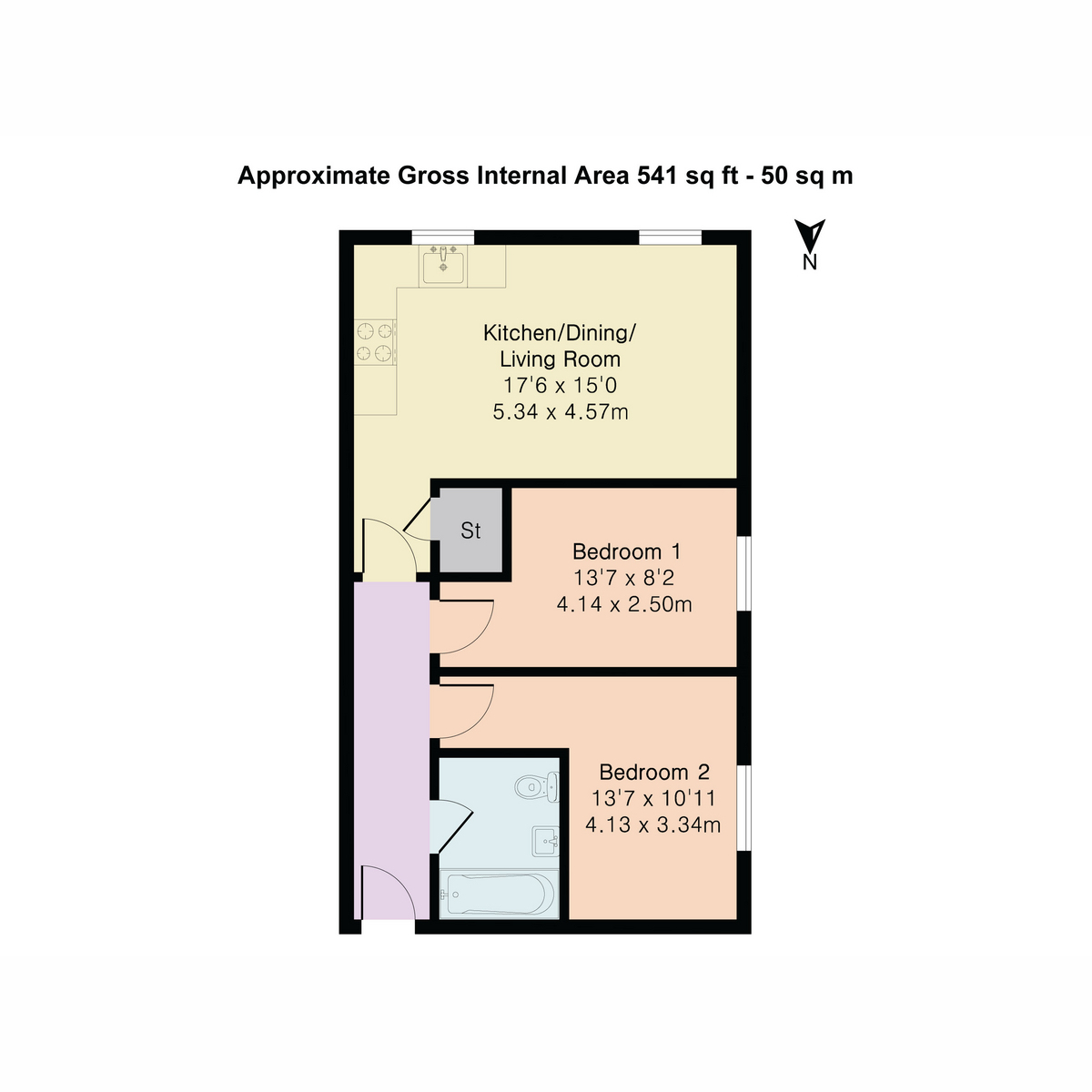 10 Springfield Apartments, Springfields, St. Austell floorplan