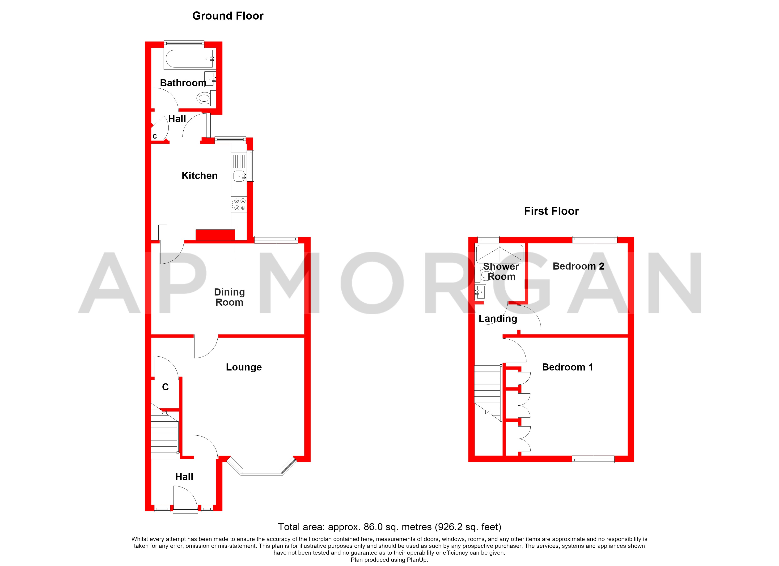 166, Bridgnorth Road, Dudley floorplan