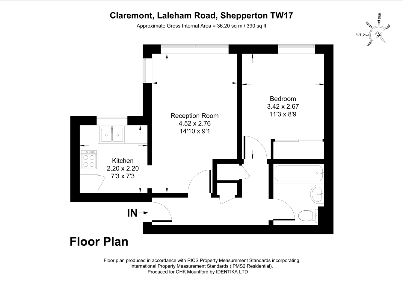 Laleham Road, Surrey floorplan