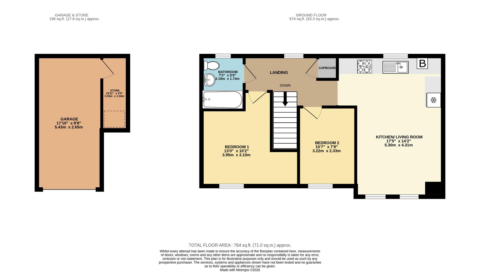 27, Planets Way, Biggleswade floorplan